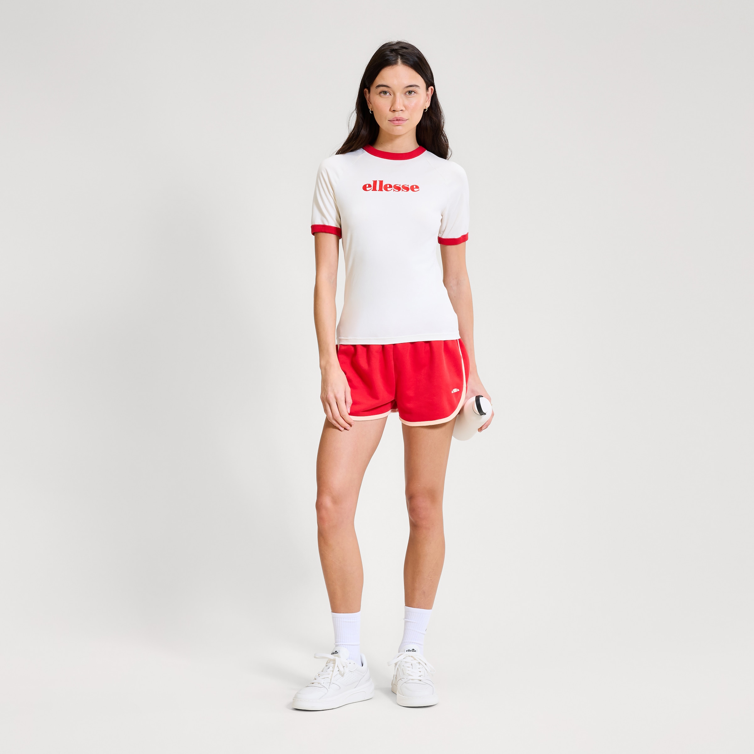 Ellesse T-shirt »ALBENGA TEE« manches courtes, col rond, en coton et élasthanne