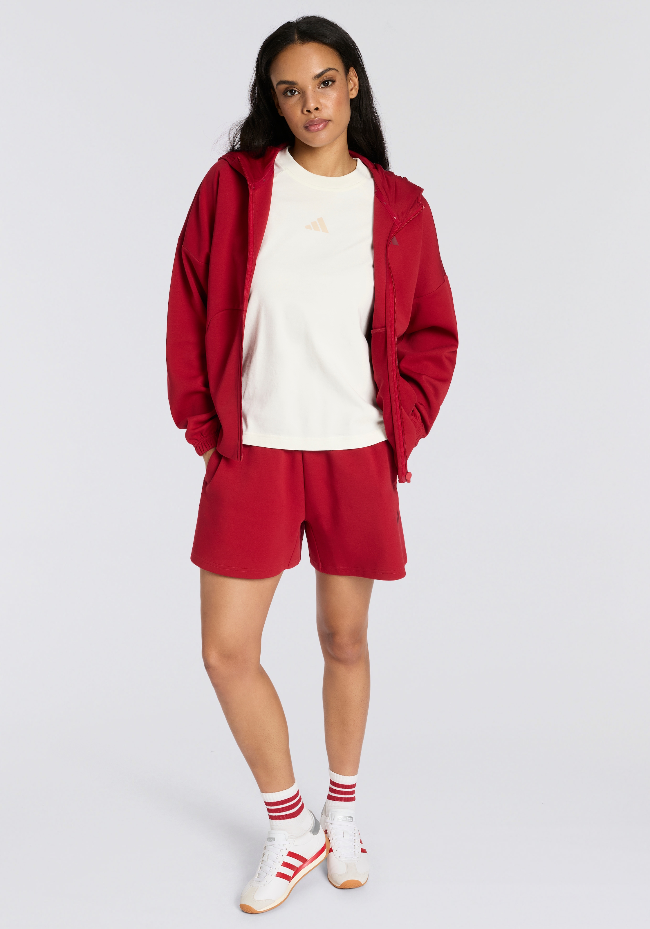 adidas Sportswear Kapuzensweatshirt »FUTURE ICONS SMALL LOGO FULL-ZIP«
