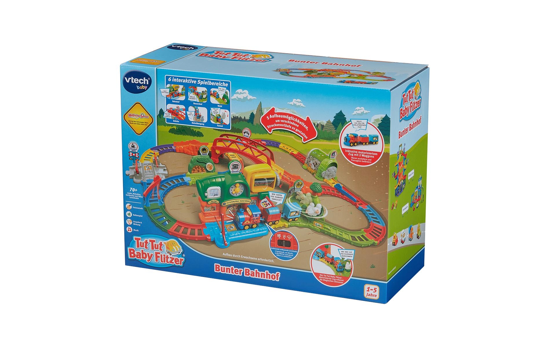 Vtech® Train jouet »Tut Tut Baby Flitzer – Bunter Bahnhof«