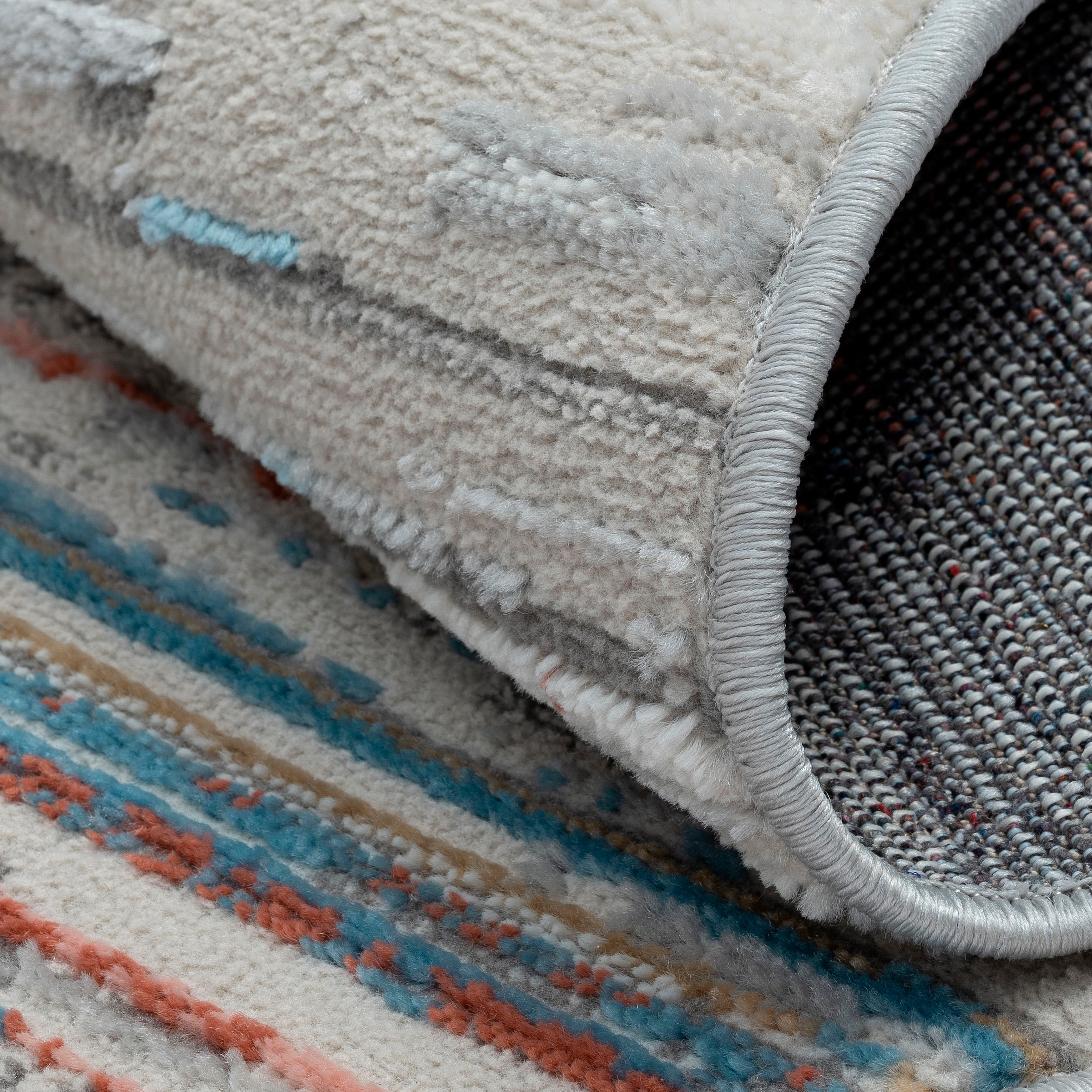 GOODproduct Teppich »Ziven« rund 8 mm Höhe Kurzflor, modernes Design, pflegeleicht, Wohnzimmer