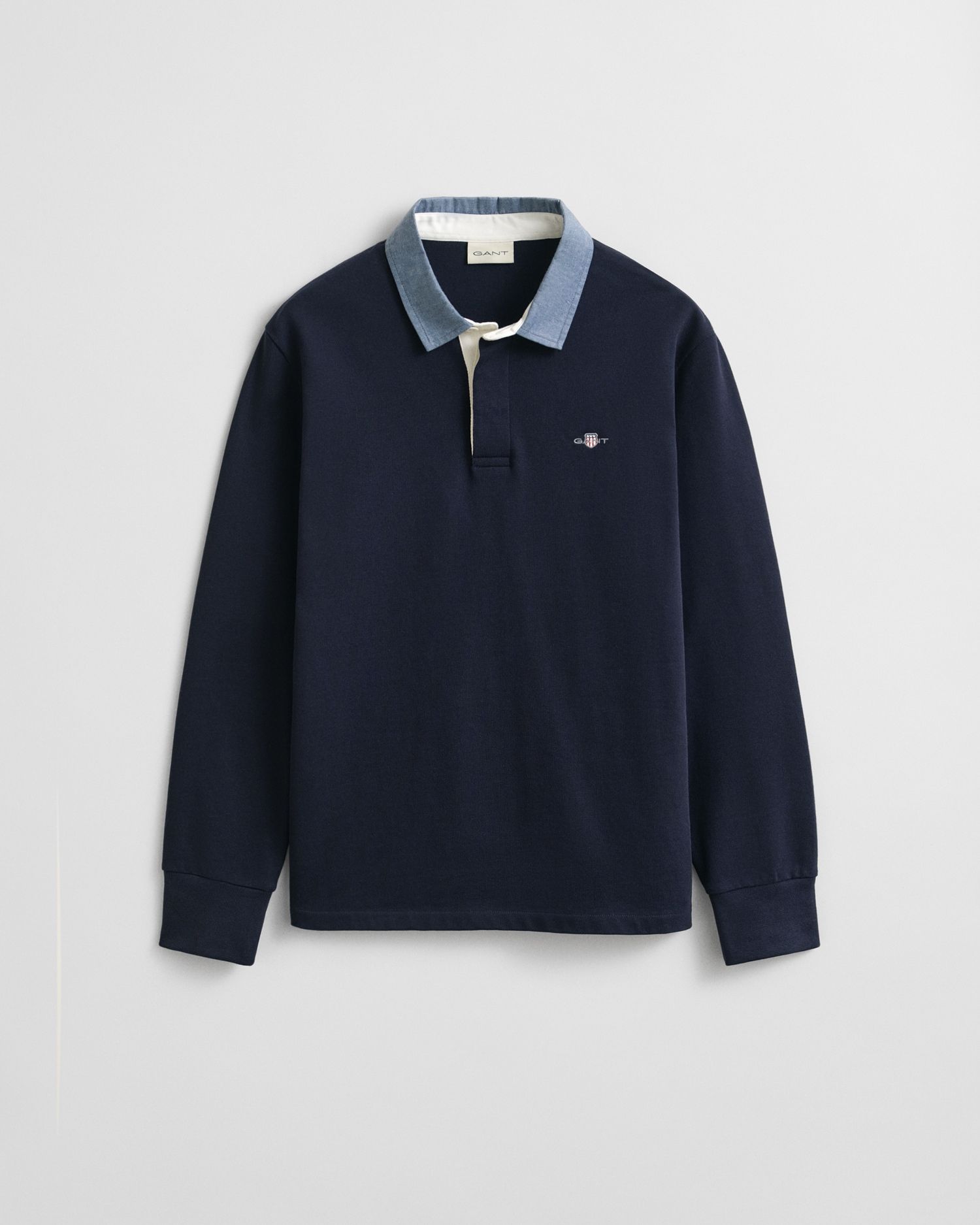 Gant Langarm-Poloshirt »REG CHAMBRAY HEAVY RUGGER«