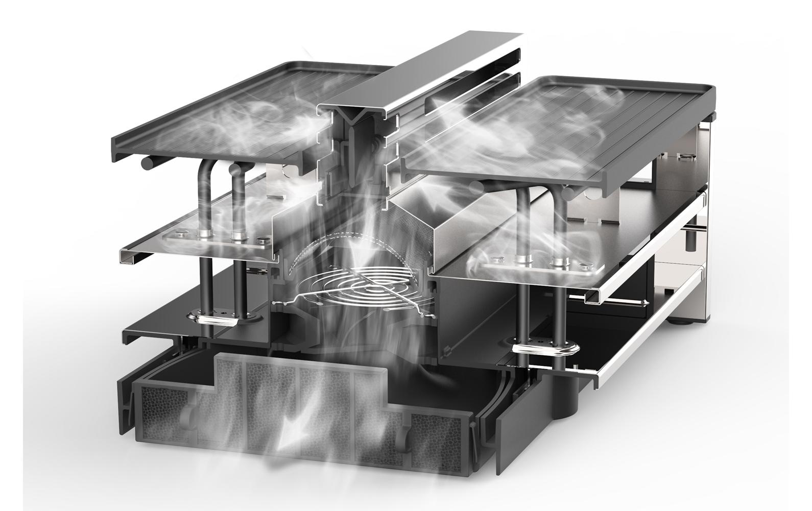 Trisa Raclette »Pure Melt 8 Personen« 8 cuis Raclettepfännchen 1.500 W