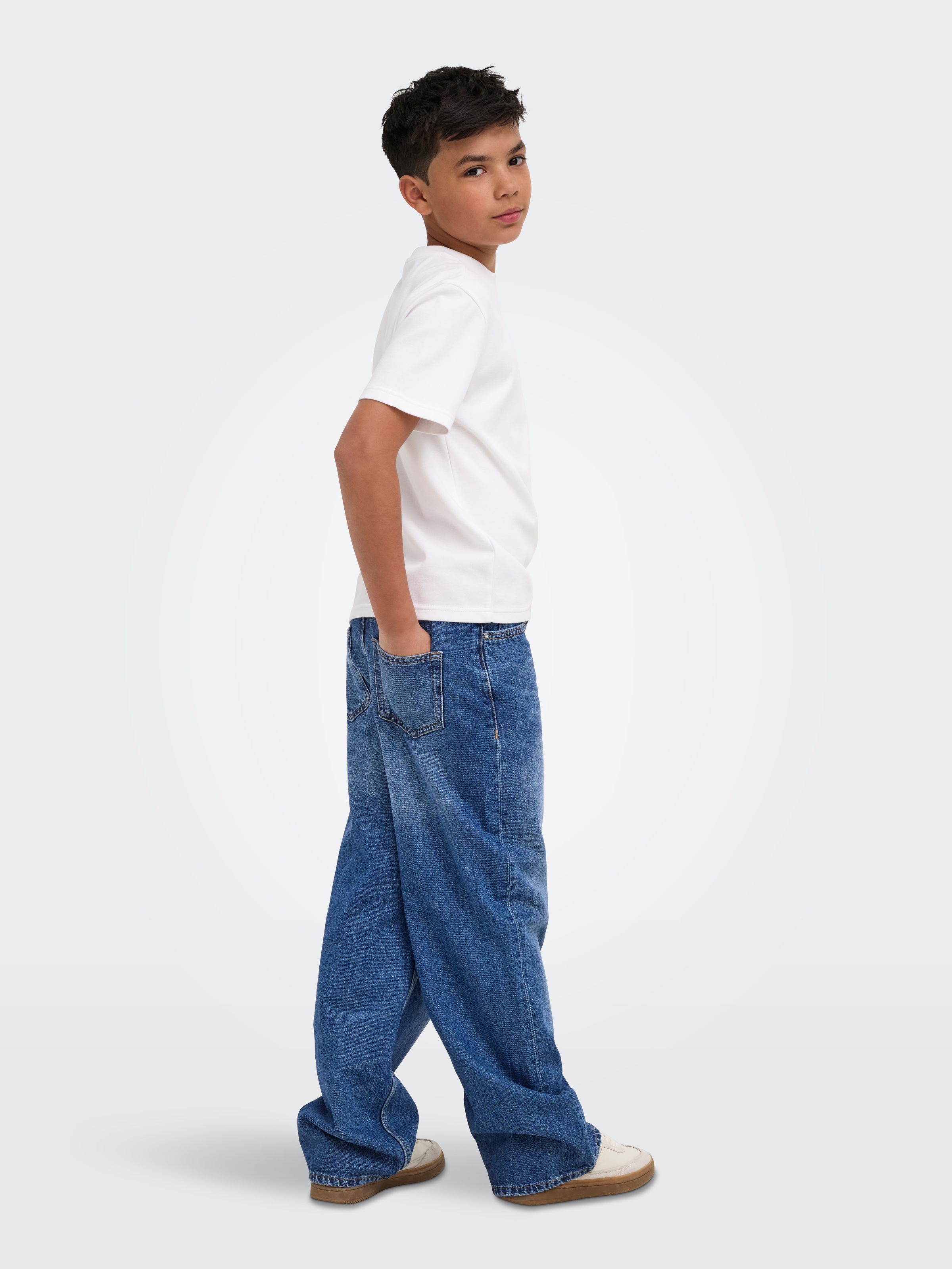 ONLY & SONS junior Weite Jeans »OSJREMI WIDE DB 8782 AZG DNM NOOS« Baumwolle, wide fit