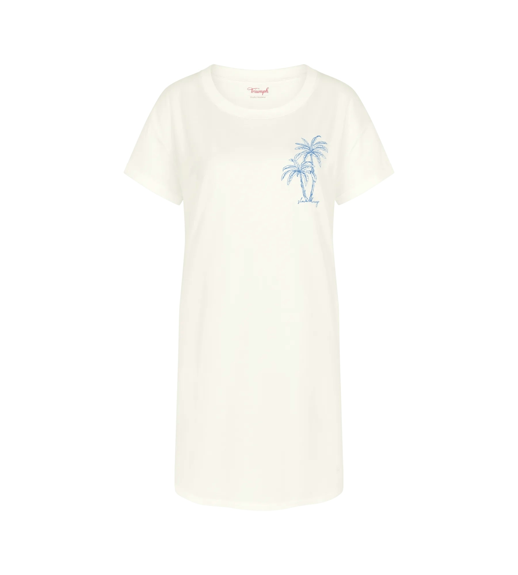 Triumph Chemise de nuit »Nightdresses NDK X« Sans poches weich, atmungsaktiv, gerippter Rundhalsausschnitt, Kurzarm