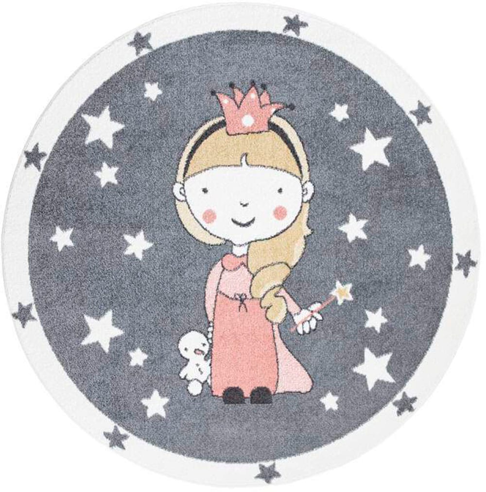 Carpet City Kinderteppich »ANIME893« rund 11 mm Höhe Kinderzimmer Teppich Modern mit lustigen Cartoon-Figuren, Multi