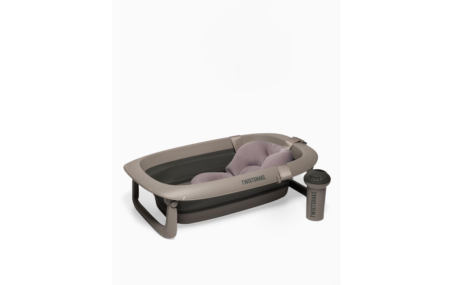   Baignoire pour bébé »Twistshake Baby + Kissen & Rinser Faded« Höhe 20 cm Faltbare Badewanne für bis zu 4 Jahre