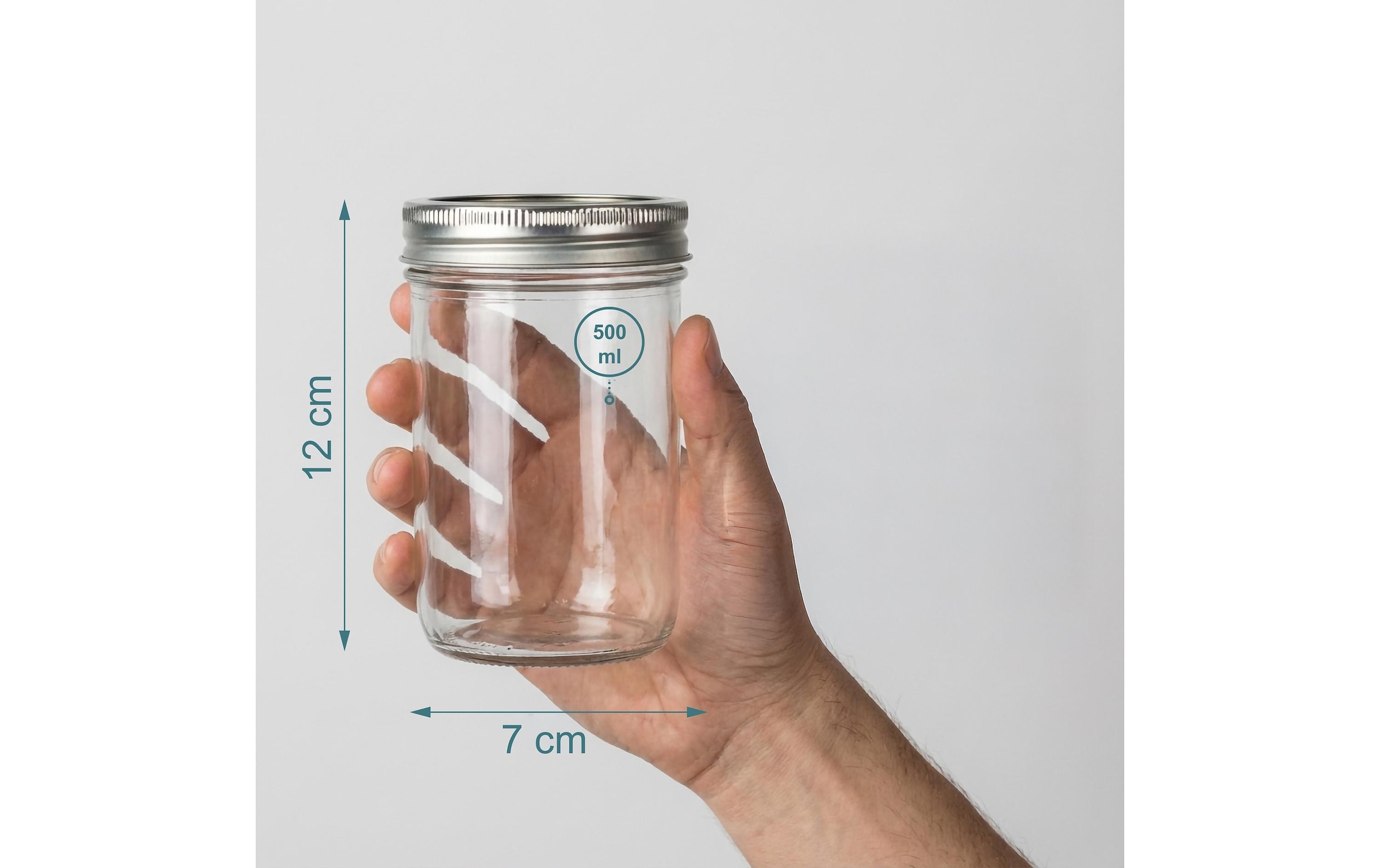 relaxdays Pot de conservation »500 ml, 8 Stück«
