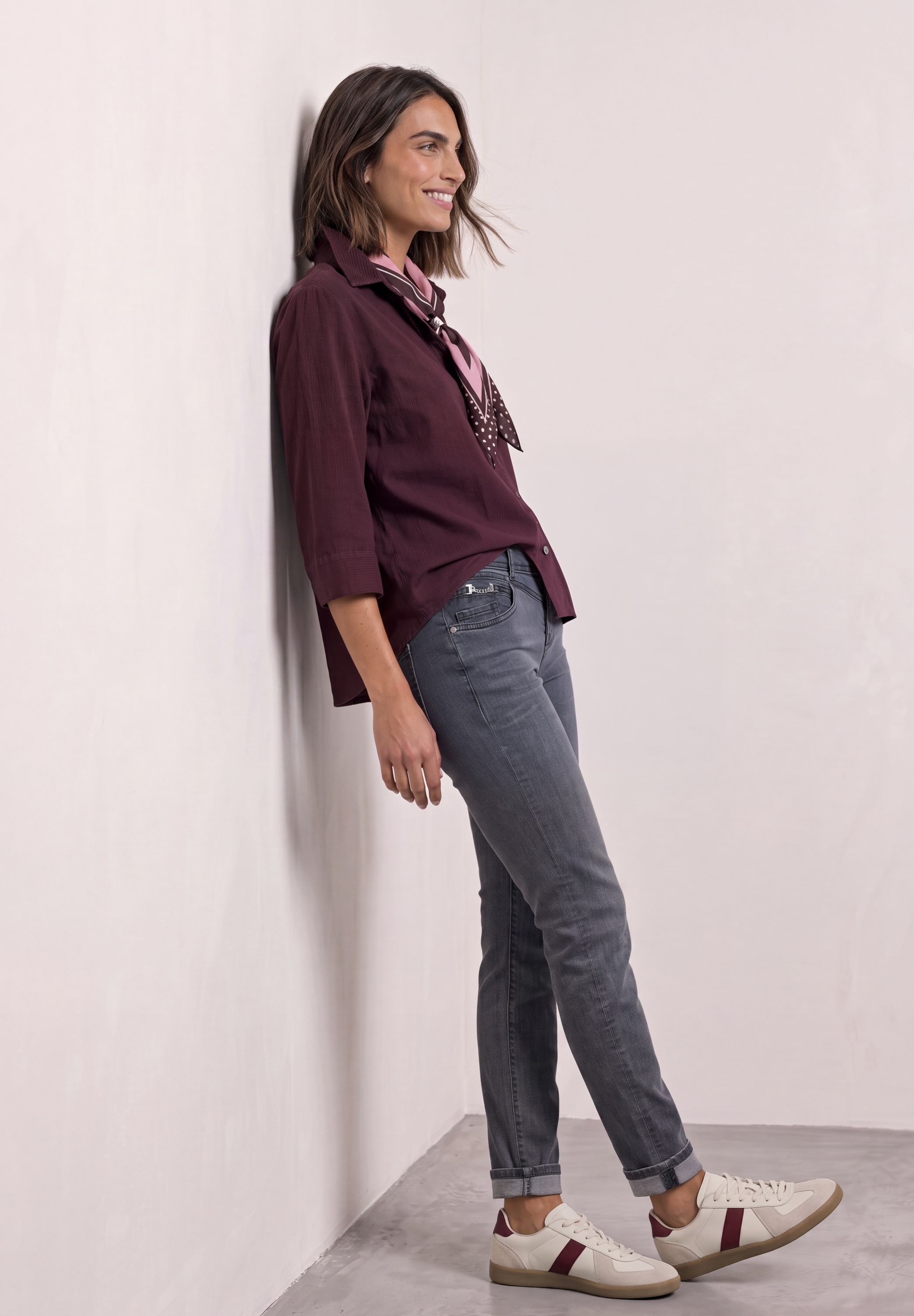 STREET ONE Jeans à 5 poches »Style Jane« avec détails décoratifs / jambes slim / stretch