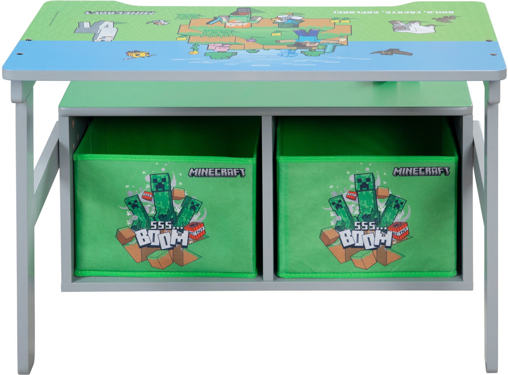 Phoenix Banc »Minecraft Spielbank« 3 cuis tlg. repliable en banc de jeu avec table