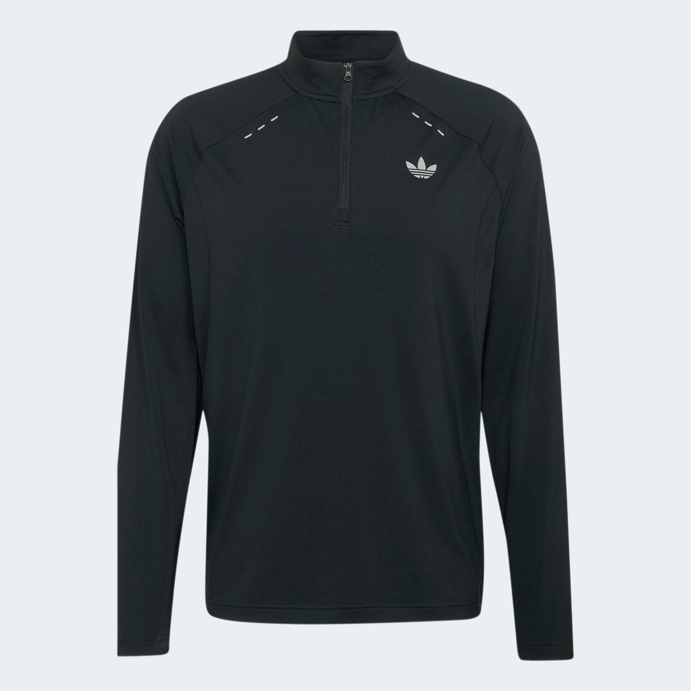 adidas Originals Langarmshirt »TECH TREFOIL ESSENTIALS, REISSVERSCHLUSS BIS ZUR BRUST«