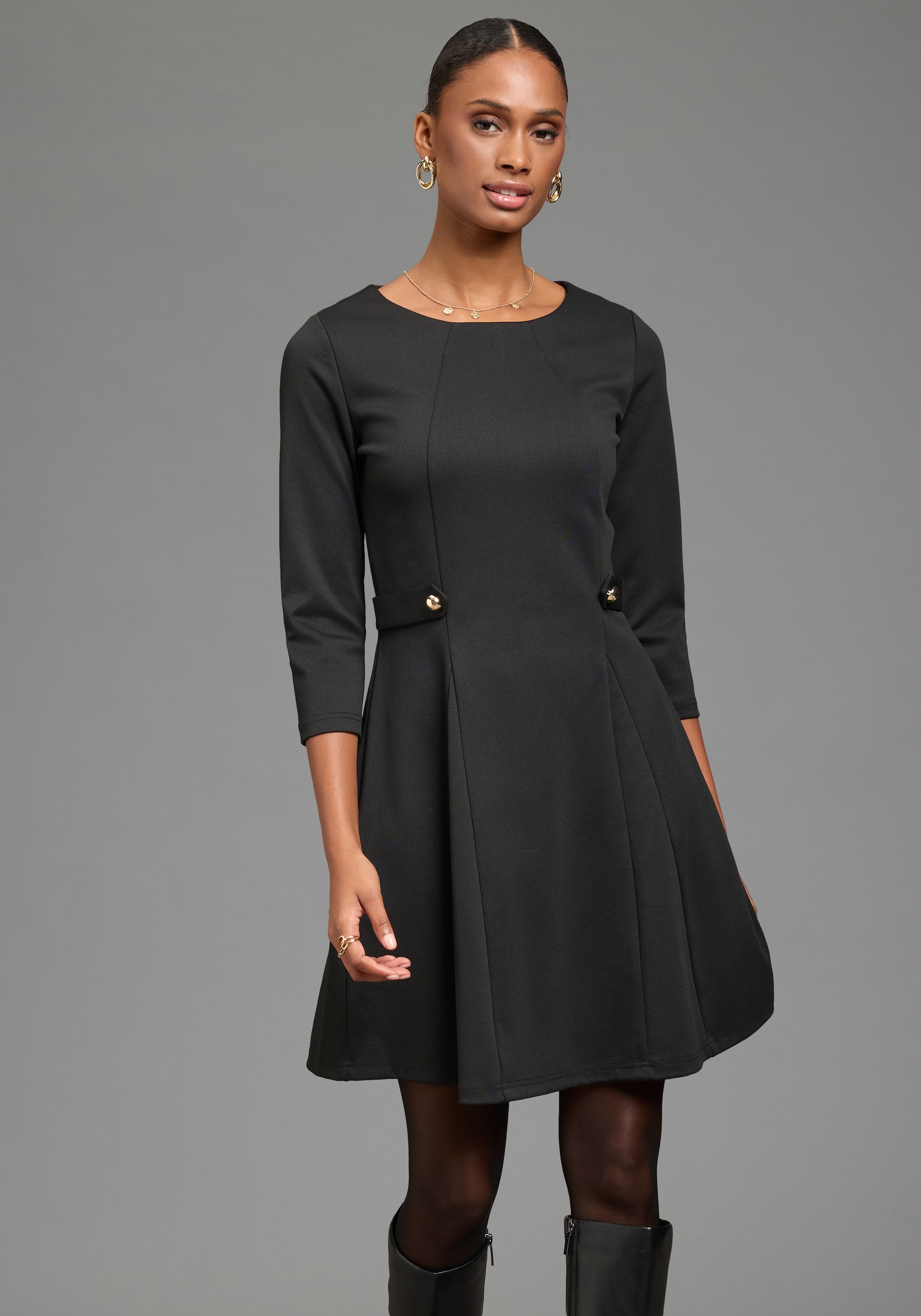 Laura Scott Robe en jersey Sans poche | Sans poches en ligne A extra courte, avec manches 3/4