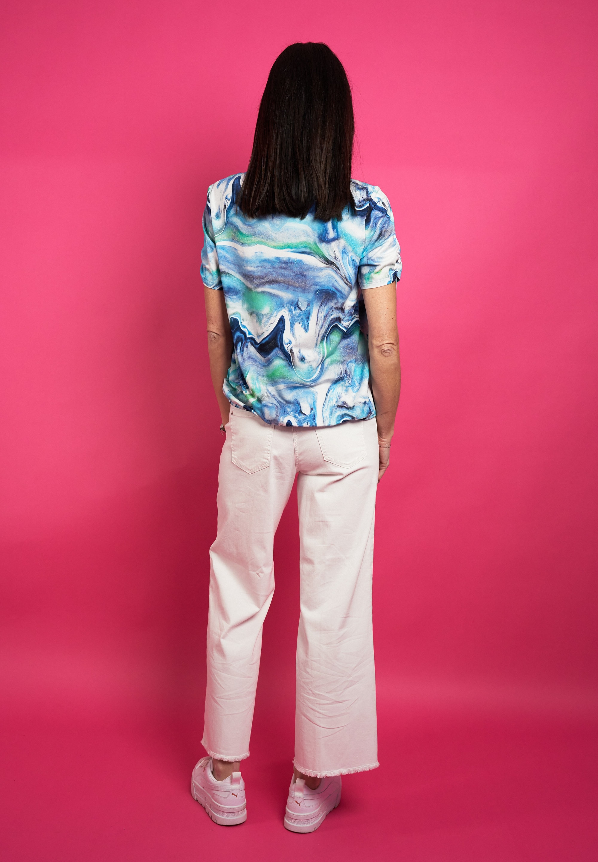 Seidel Moden Kurzarmshirt mit All-Over Print, MADE IN GERMANY