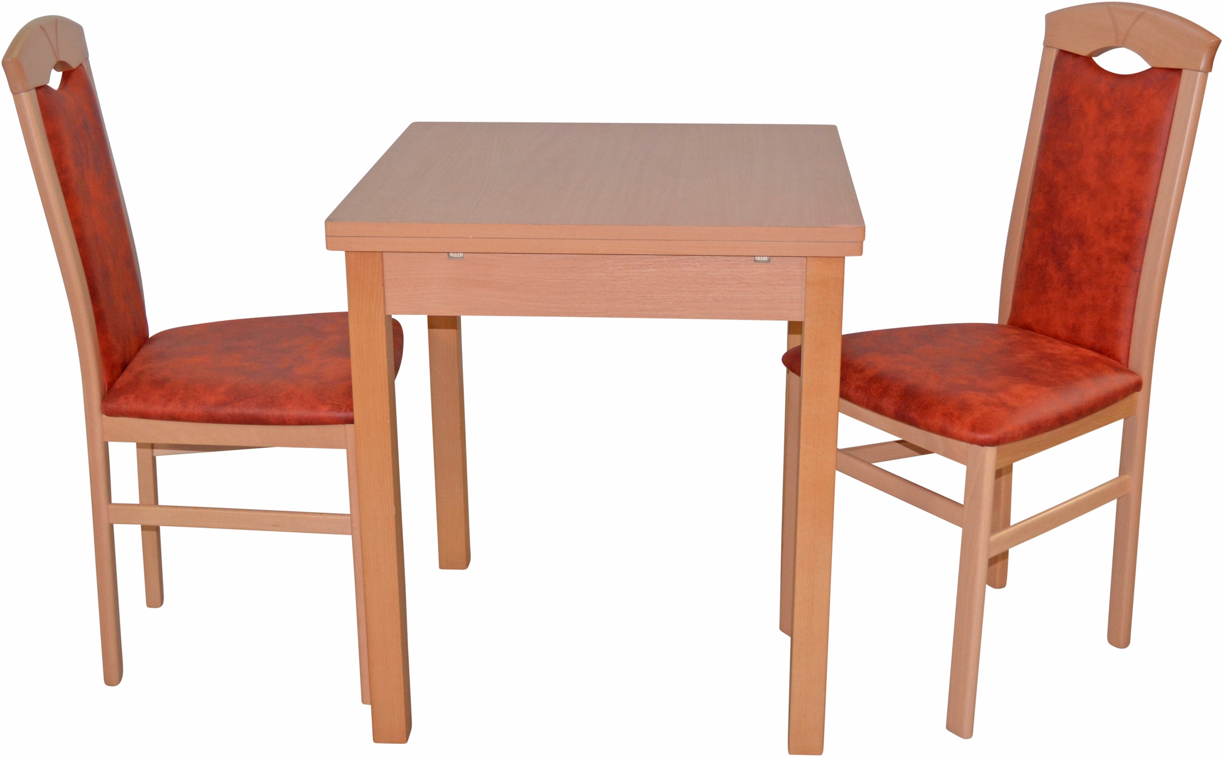 HOFMANN LIVING AND MORE Essgruppe »3tlg. Tischgruppe« Spar-Set, 3tlg. Tischgruppe, 3 Stk. tlg. Stühle montiert