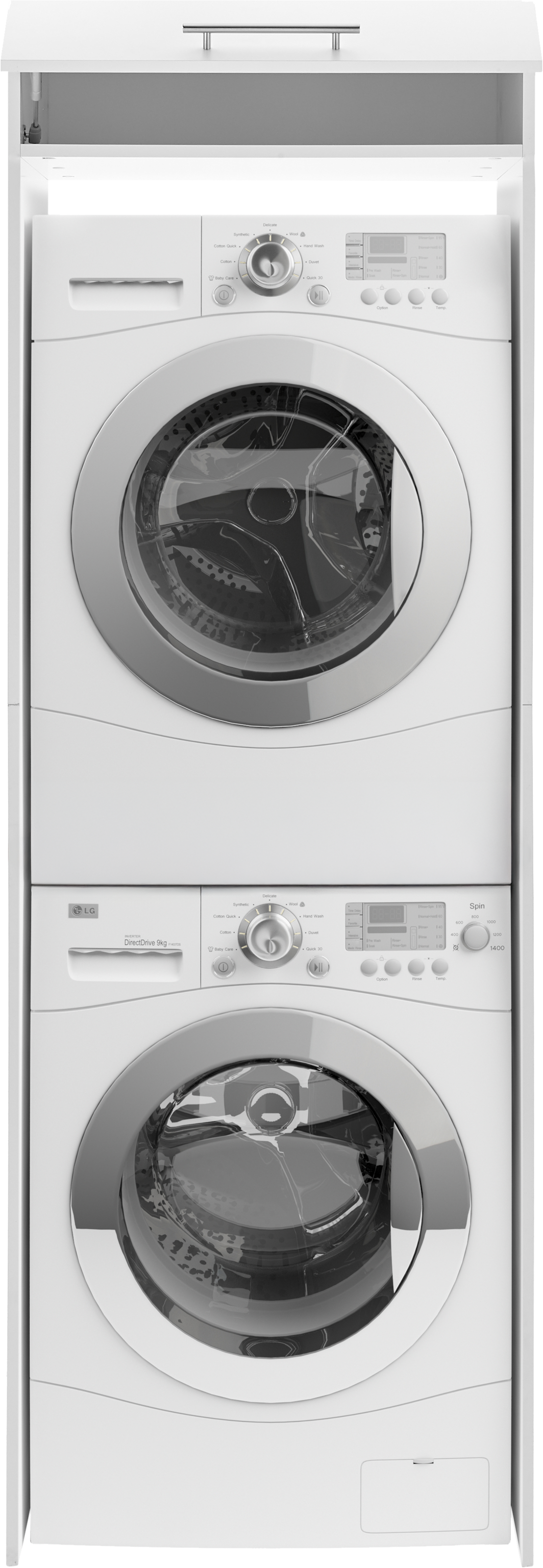 RESPEKTA Armoire pour machine à laver »Clara« (B x T x H)  67,4 x 67,6 cm x 200 cm