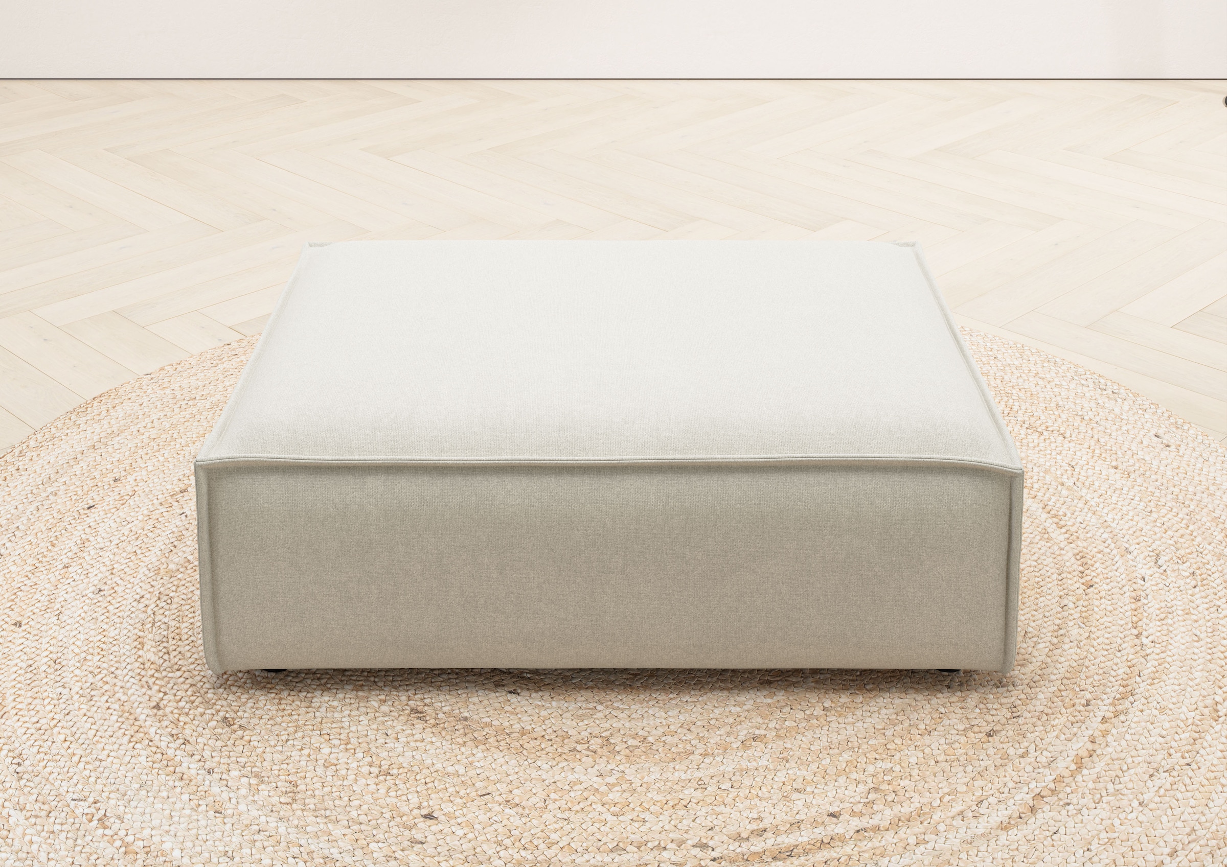 Home affaire Polsterhocker »Watertown, XXL Hockerbank passend zum Sofa - ideal als Beistellmodul« erweiterbare Hockerbank mit weicher Polsterung, Japandi Design