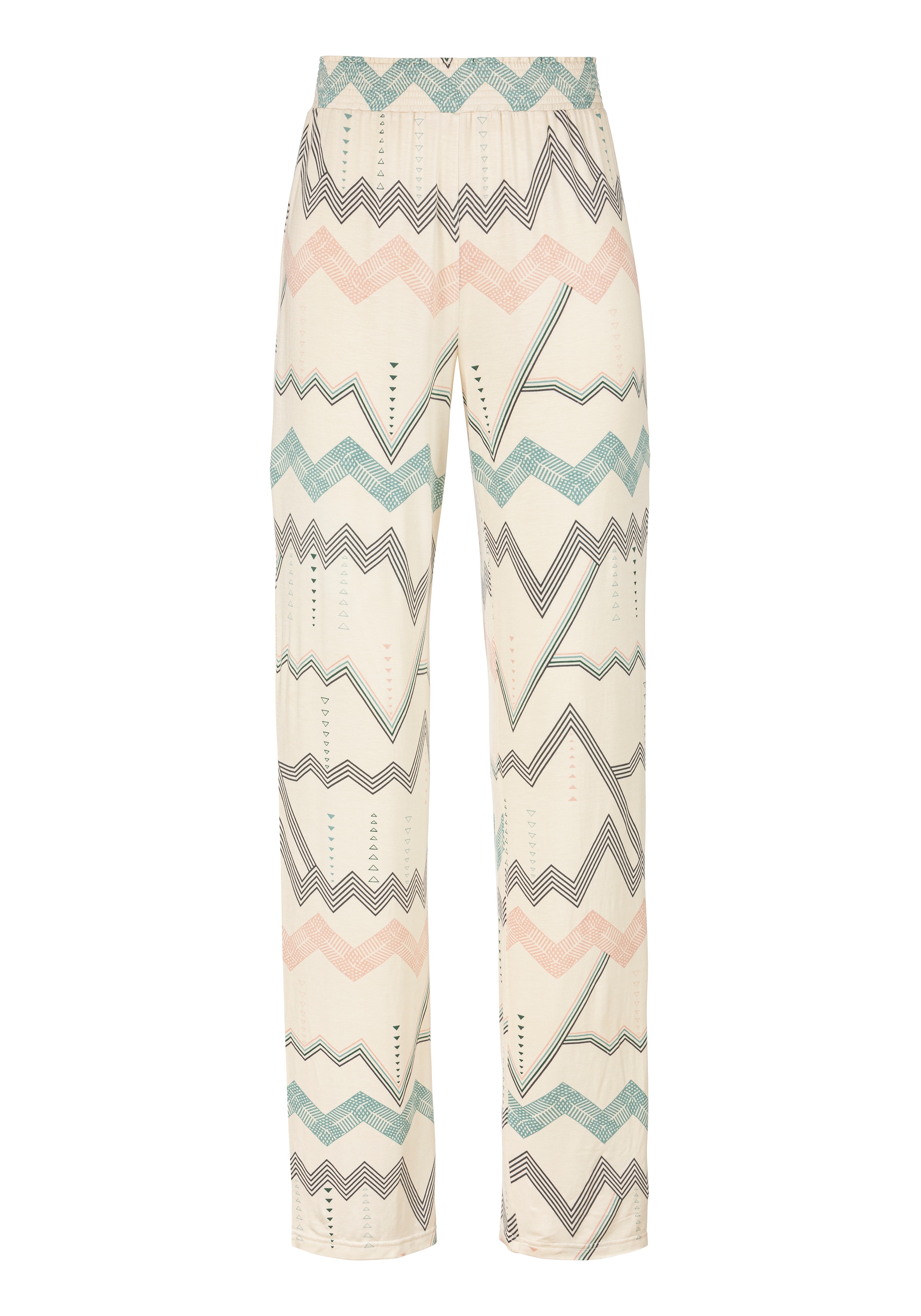 LASCANA Pyjamahose  mit grafischem Zick-Zack Muster