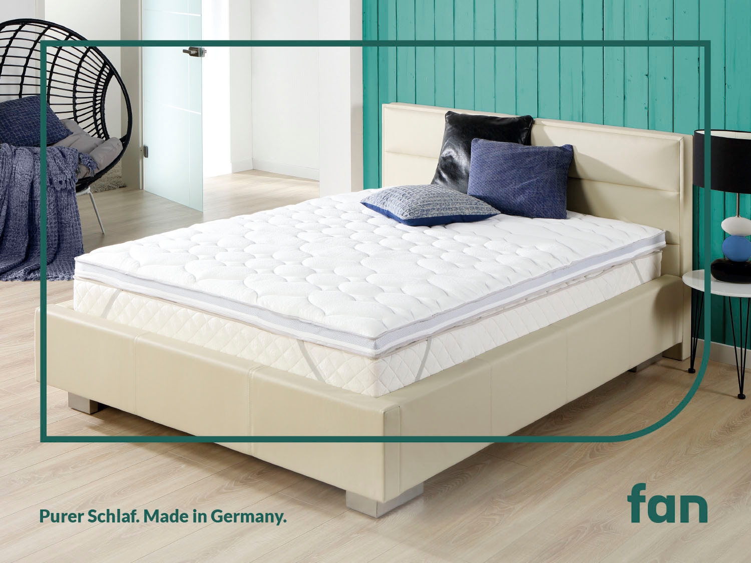 fan Topper »Gel-Feeling, 7 Zonen Topper 90x200 cm, 180x200 cm & weitere Grössen« Matratze, Boxspringbett, Hausstauballergiker geeignet, ergonomisch