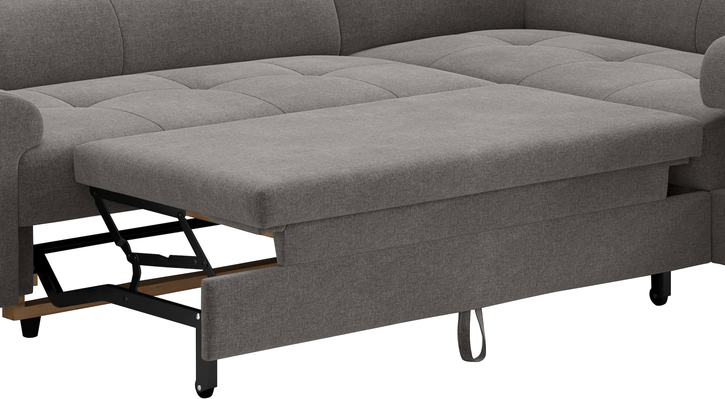 COTTA Canapé d'angle »Aura L-Form, B: 260 cm« avec fonction lit, coffre de lit & réglage de la tête de lit