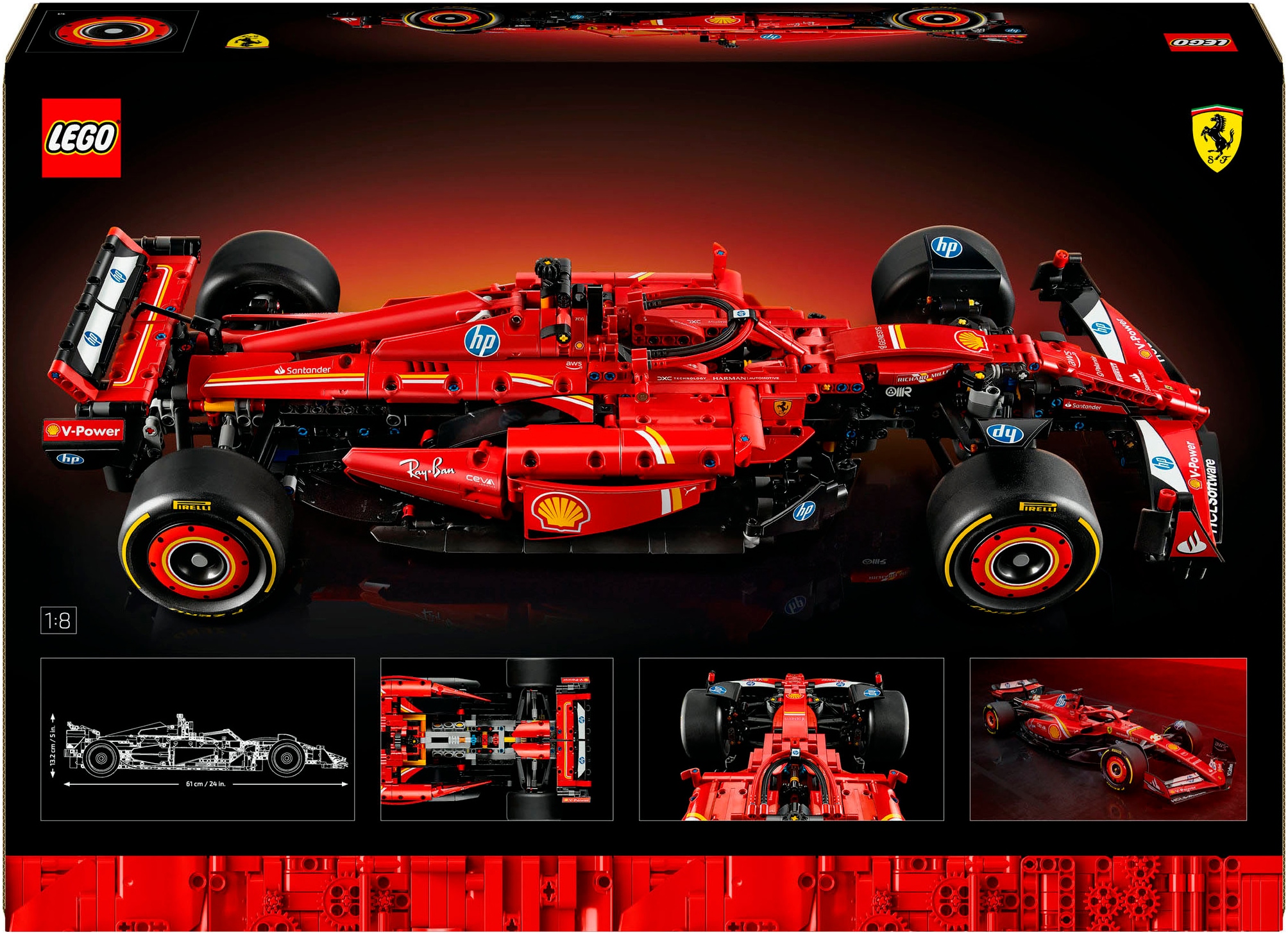 LEGO® Konstruktionsspielsteine »Ferrari SF-24 F1 Rennauto (42207), LEGO® Technic« Made in Europe