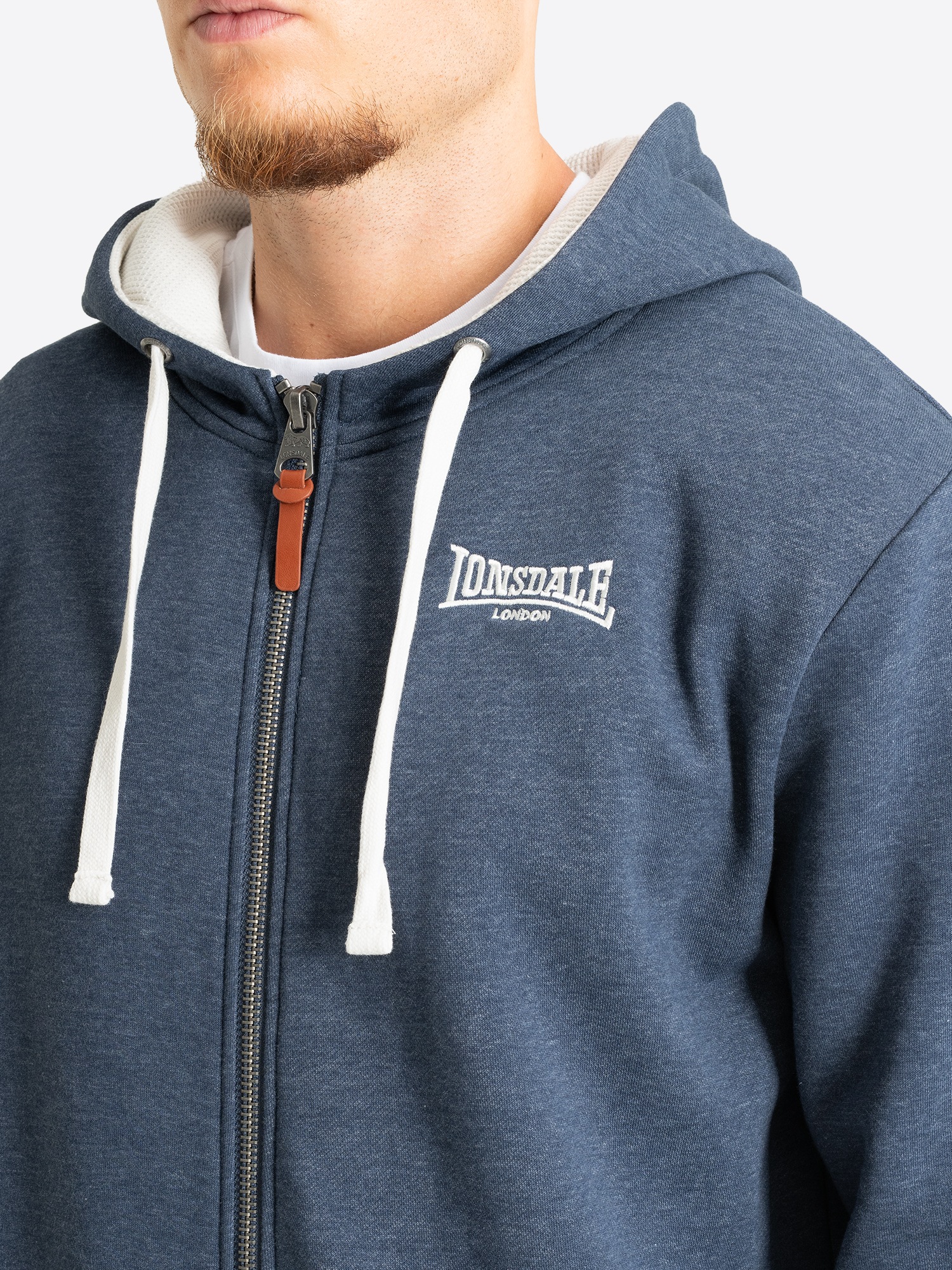 Lonsdale Kapuzensweatjacke »HILLINGDON« mit Kapuze, Langarm-Design, normale Passform