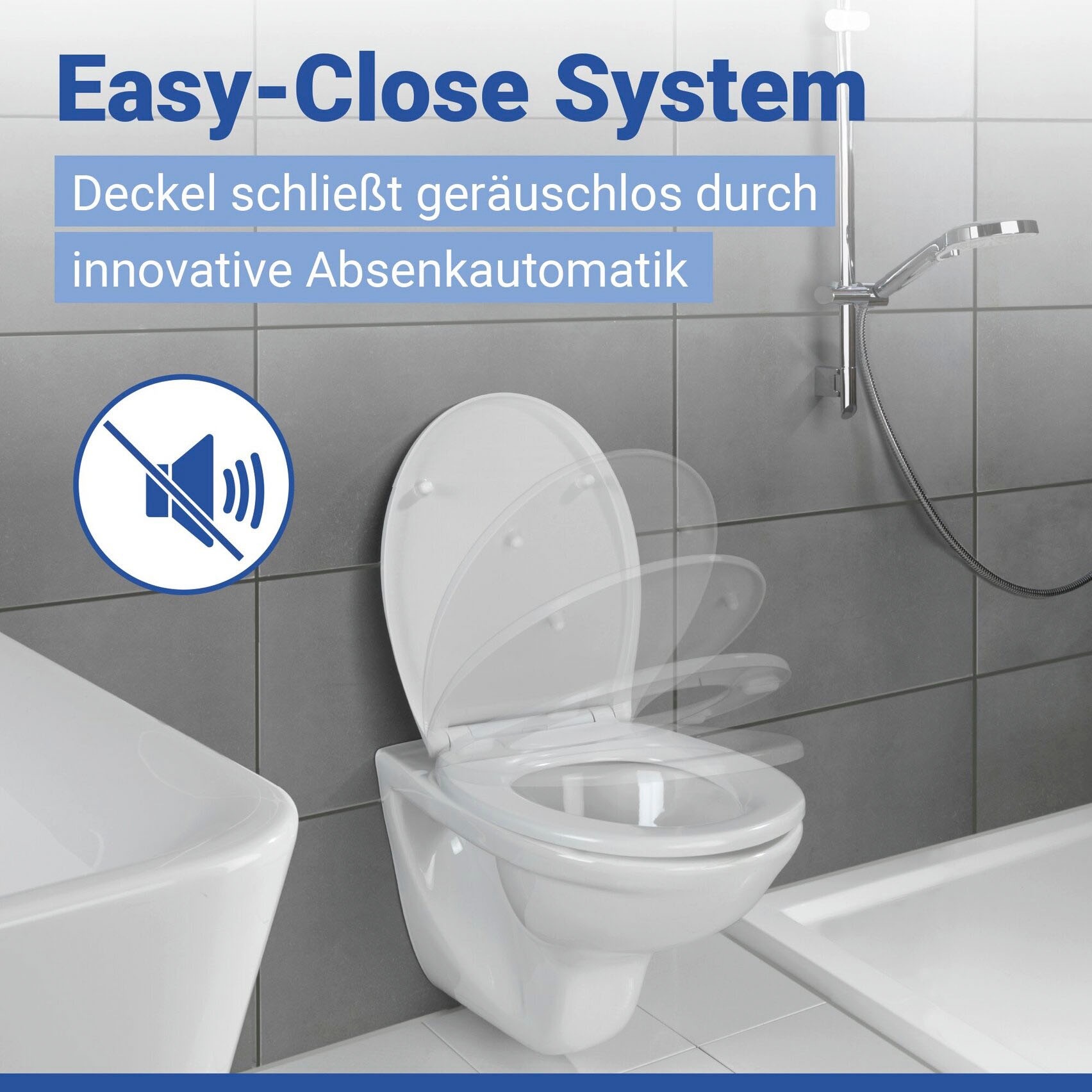 WENKO Siège de WC »Neo« avec descente automatique et fixation rapide