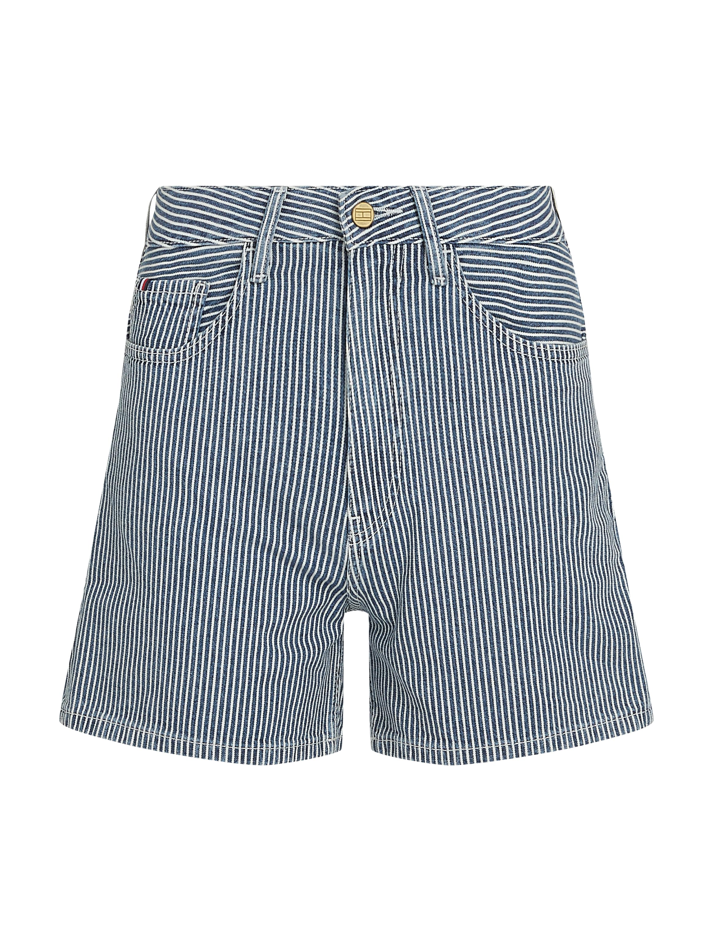 Tommy Hilfiger Short »DNM MINI SHORT HW JAZ«  mit Streifen-Muster