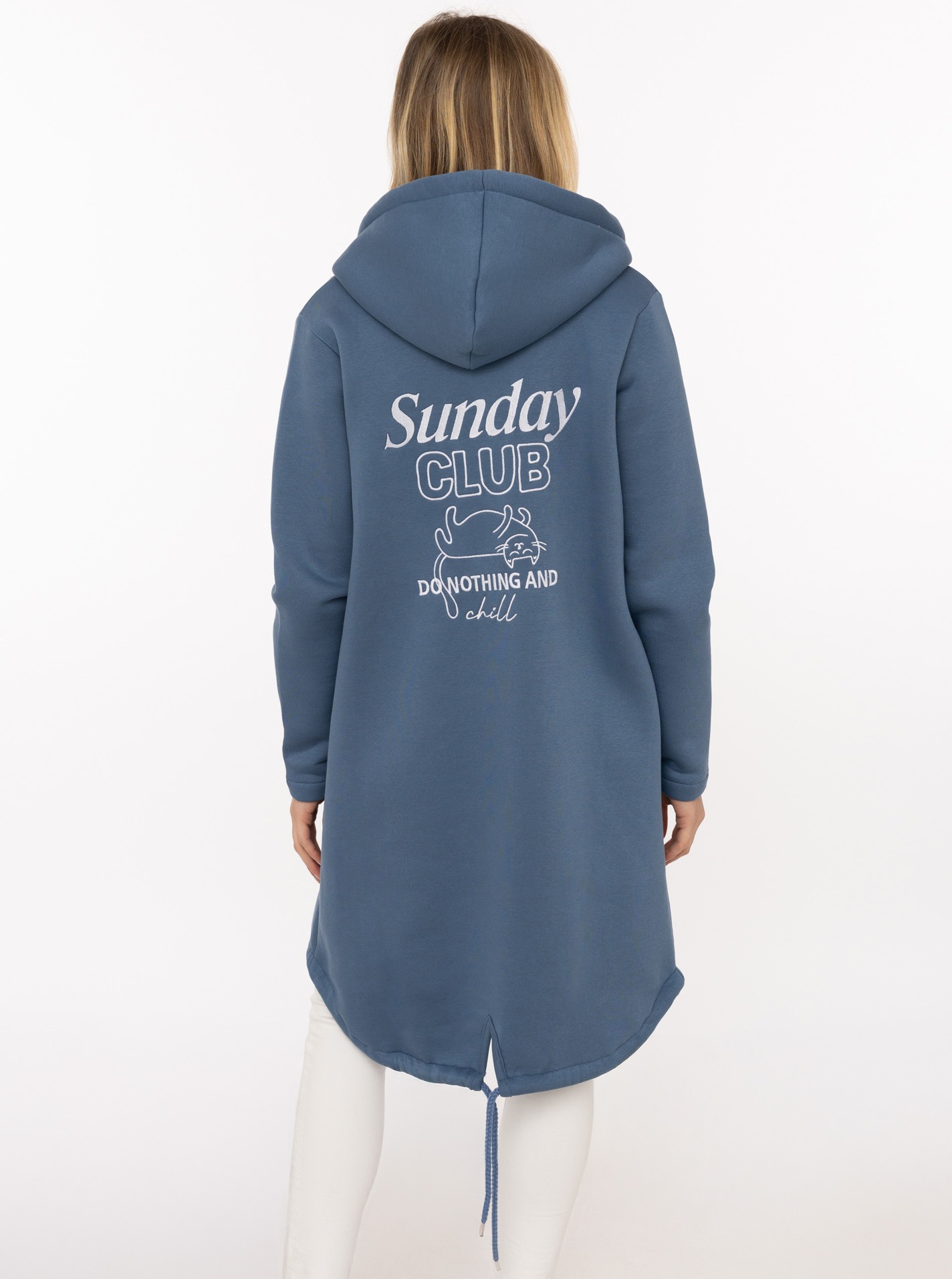 Zwillingsherz Manteau court »"Sunday Club"« mit Stickerei, Taschen und Reissverschluss
