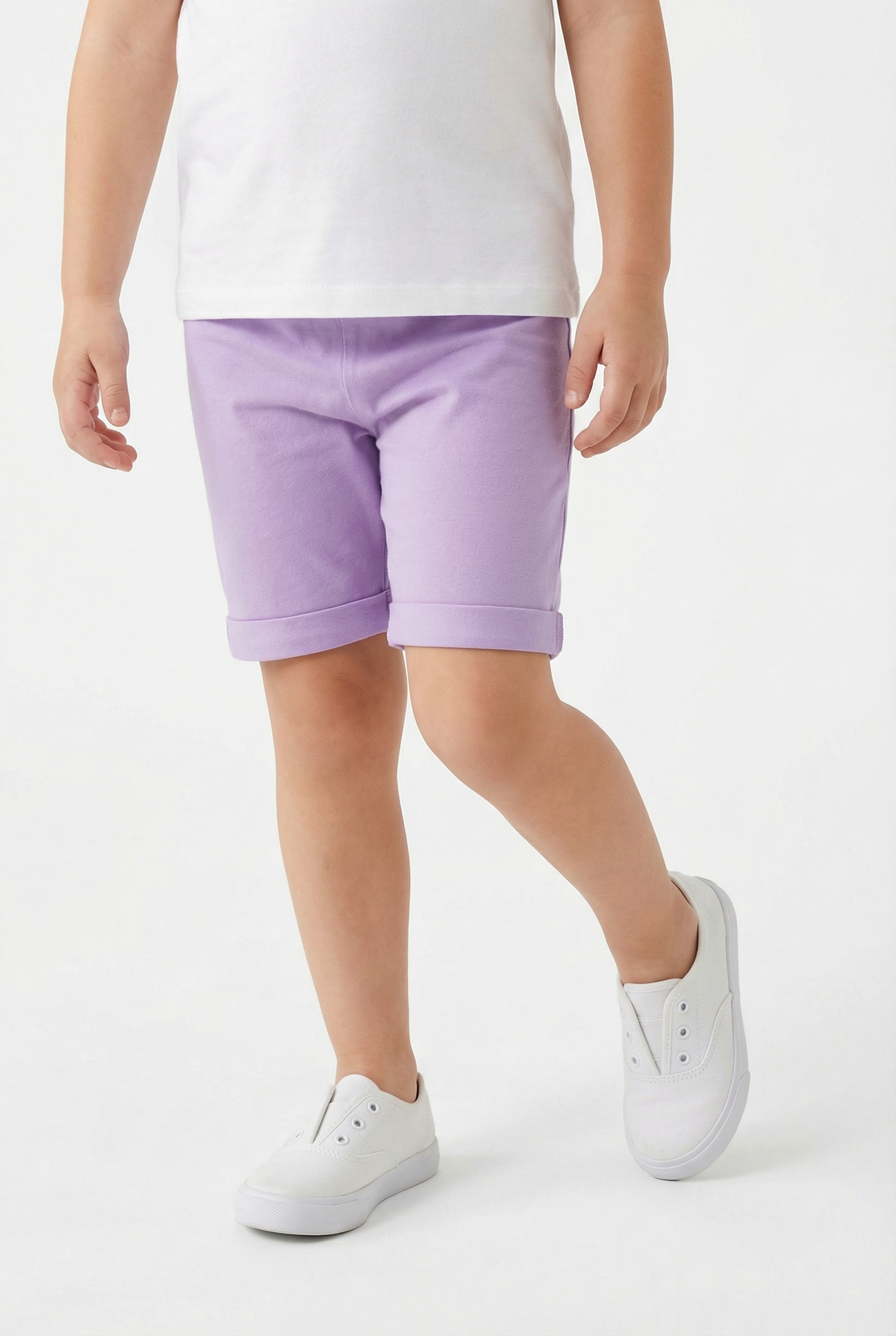 bonprix Pantalon cycliste  aus Baumwolle und Elasthan, mit elastischem Gummizug, unifarben