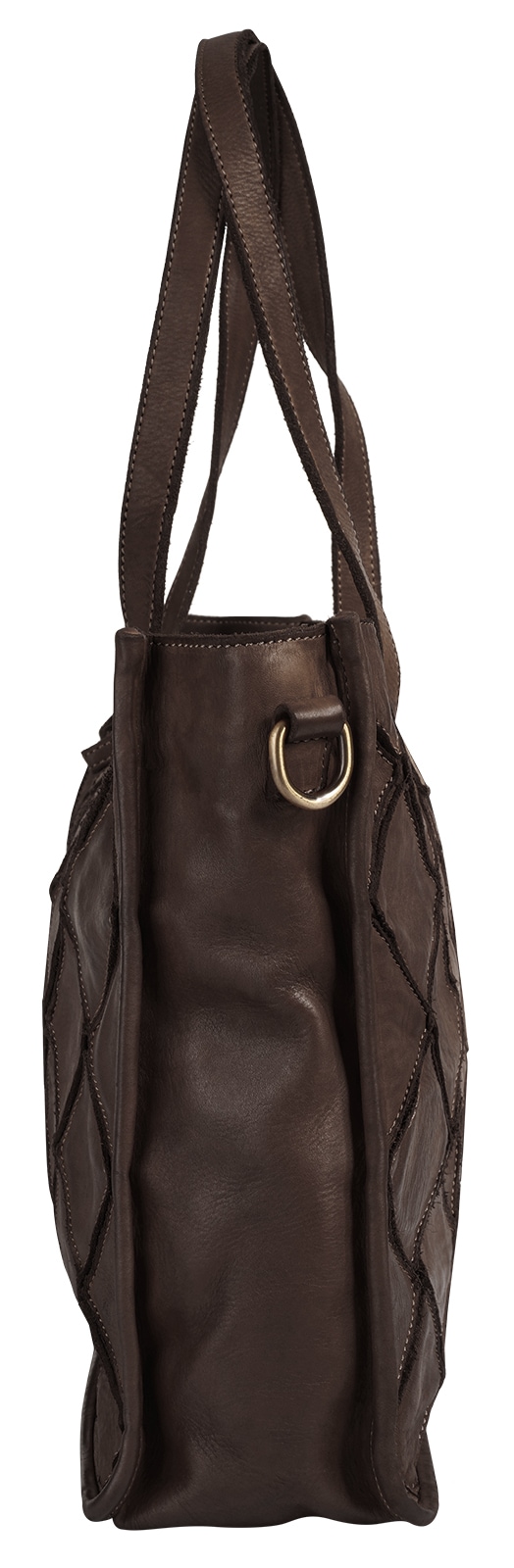 Samantha Look Shopper echt Leder, Made in Italy