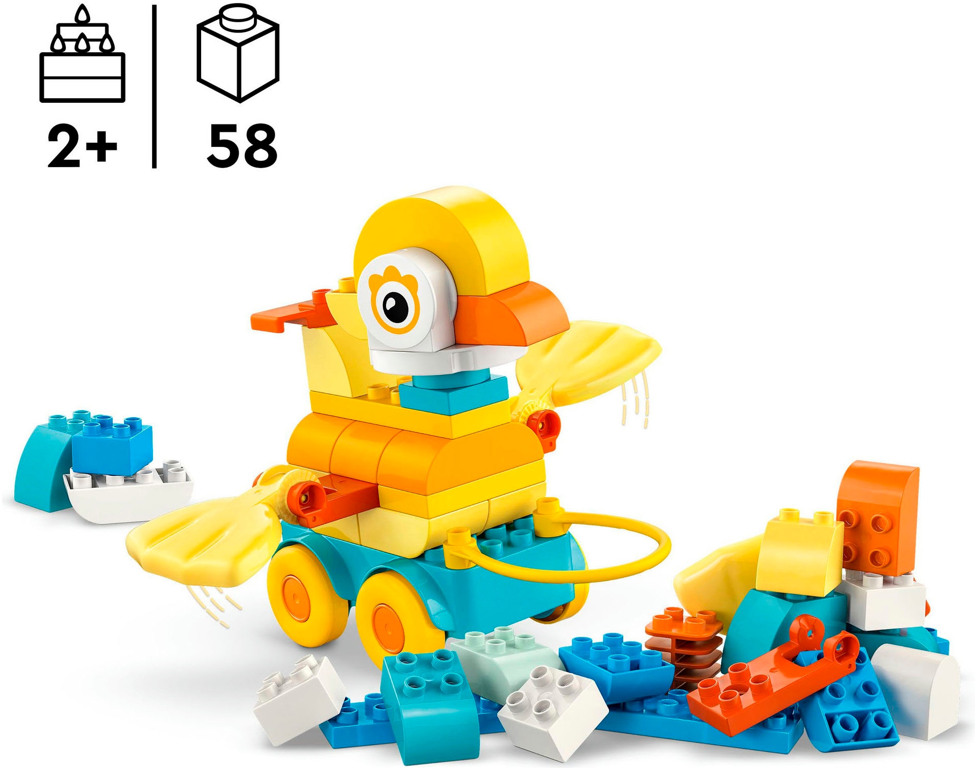 LEGO® Pions de construction »Tiere auf Rädern 3-in-1-Set (10448), LEGO DUPLO Town« Made in Europe