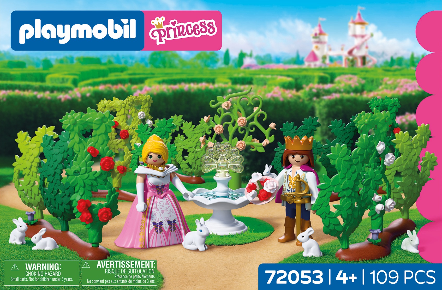 Playmobil® Jeu de construction »Königlicher Irrgarten (72053), Princess« Made in Europe