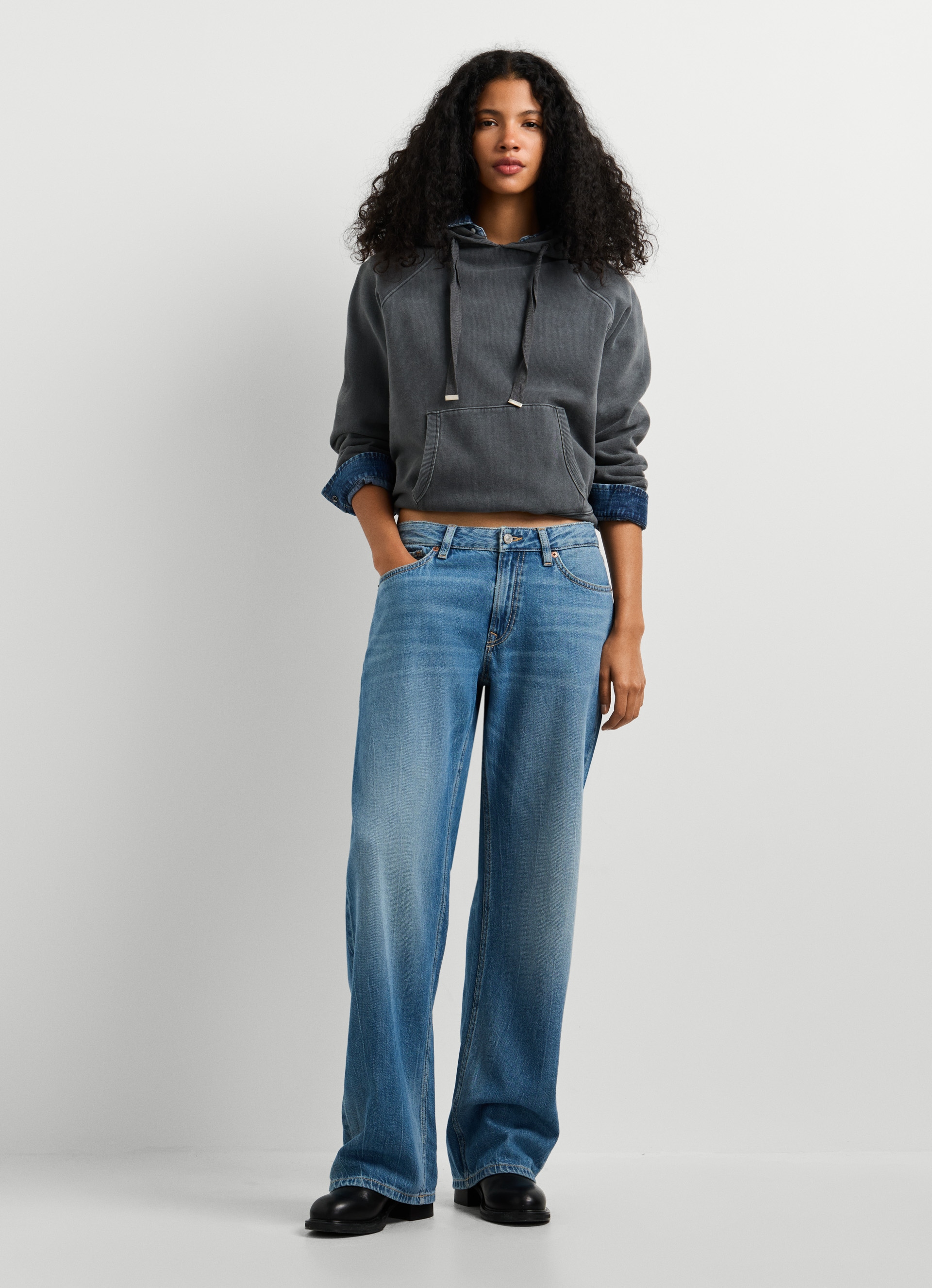 Pepe Jeans Hoodie »BEGO«, Qualité sweat avec aspect lavé

