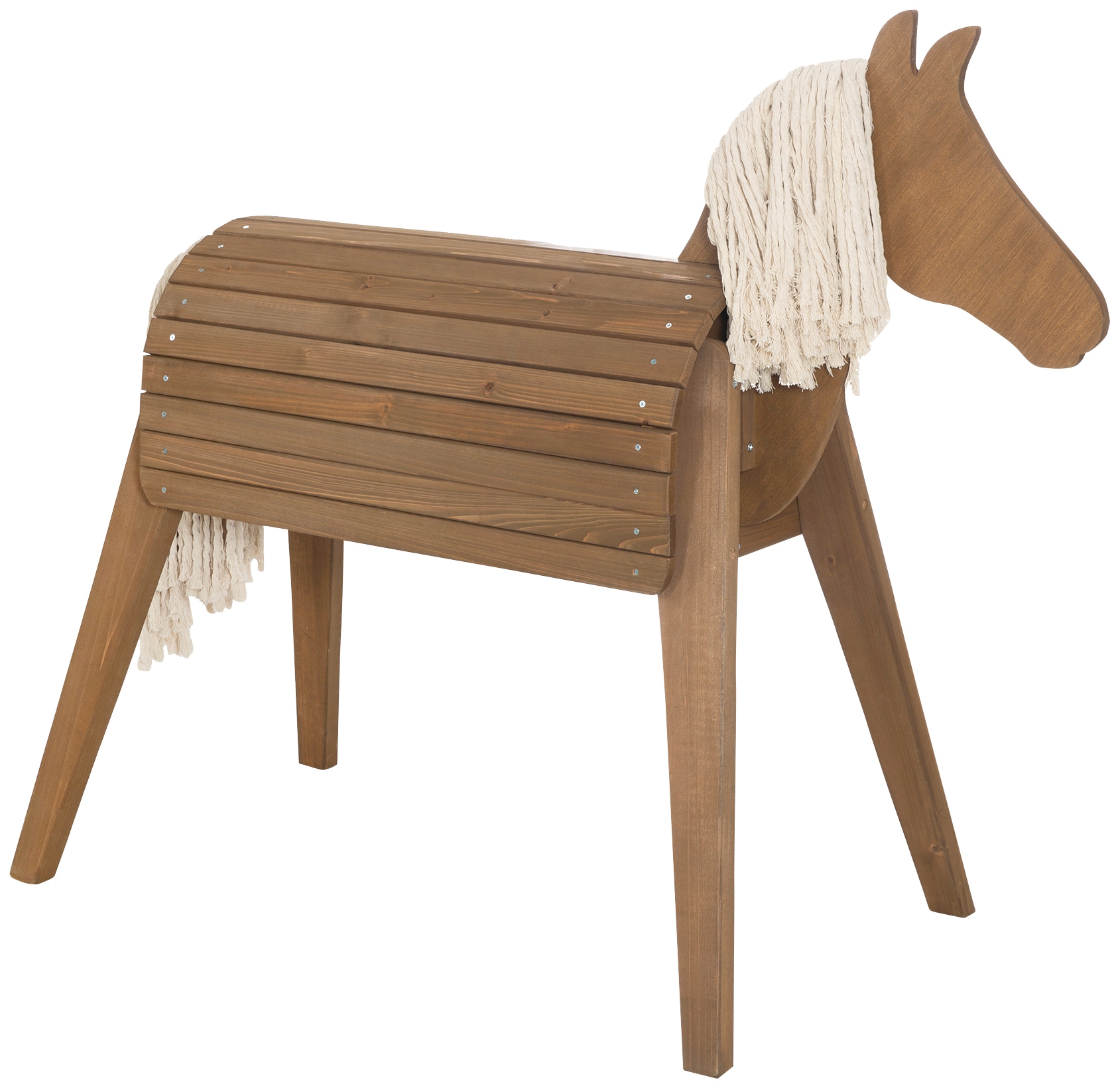roba® Cheval en bois HxBxT: 156 x 51 x 139 cm