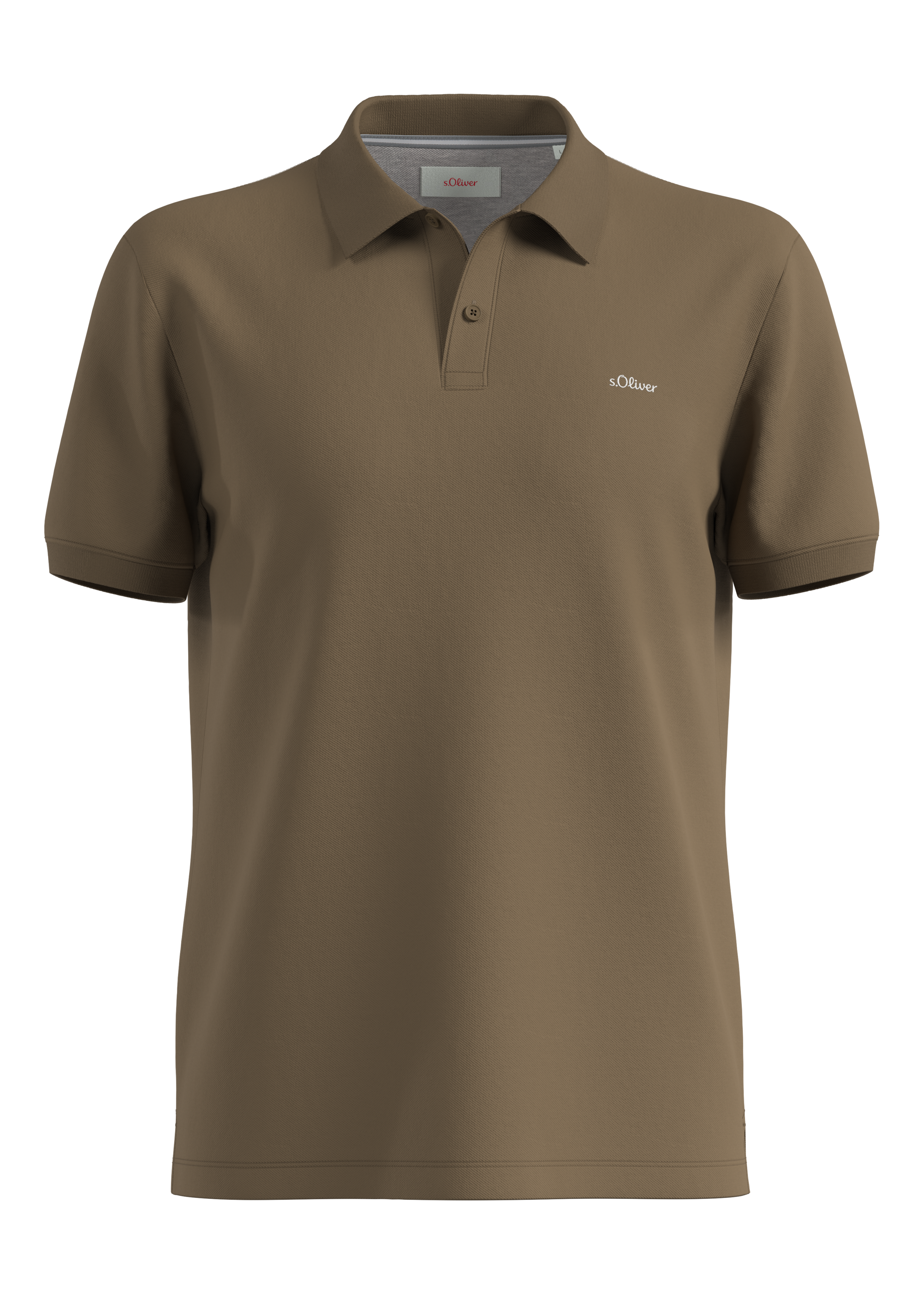 s.Oliver Poloshirt mit Logostickerei