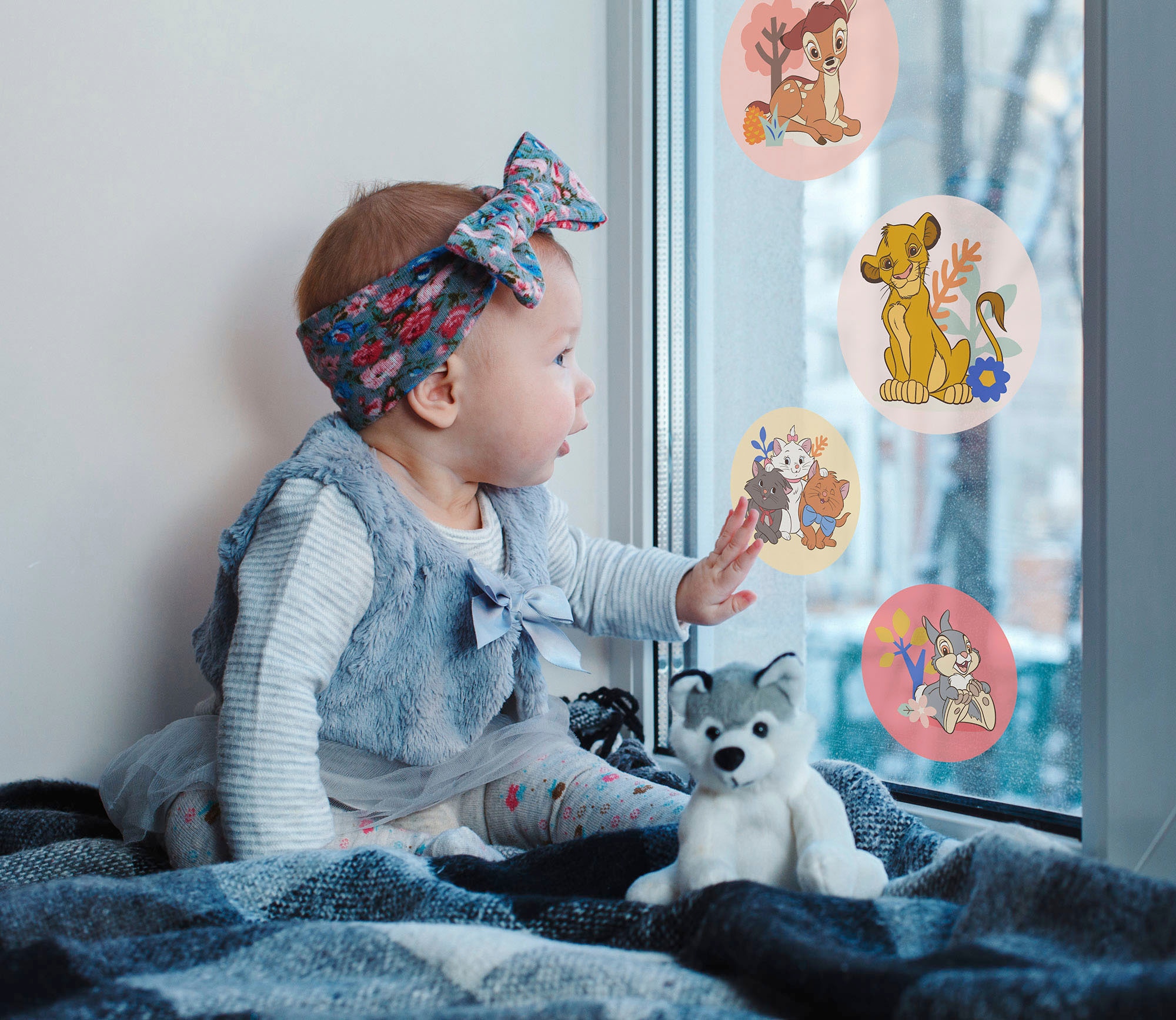 Komar Tableau de fenêtre »Better Together Bubbles - Grösse 30 x 30 cm, 2 Bogen«