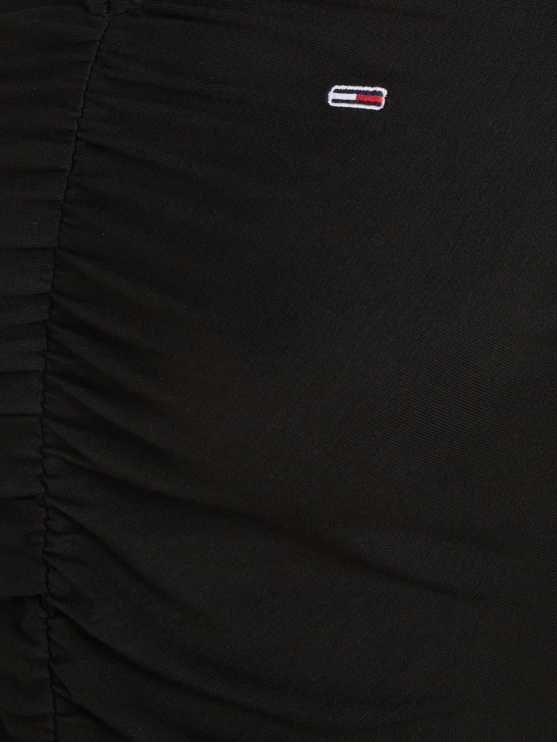 Tommy Jeans Robe en jersey »TJW OFF SHOULDER GATHER BODYCON« mit Tommy Jeans Flagge