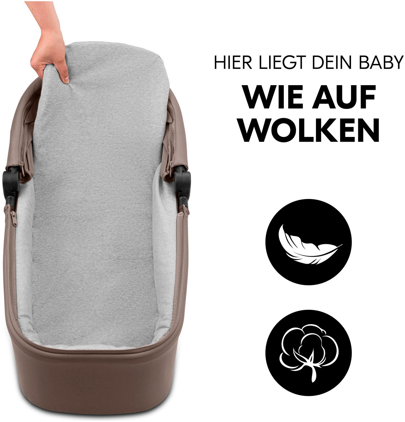 Hauck Kombi-Kinderwagen »Move N Care Set« 22 kg belastbar bis 22 kg