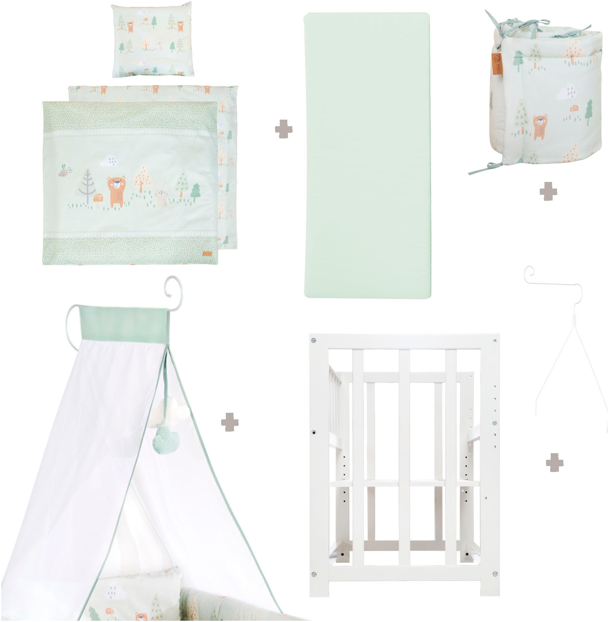 roba® Lit de camp »4in1, Woodland Buddies«