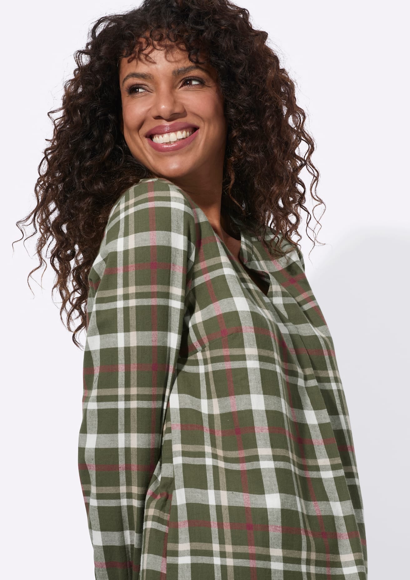 Casual Looks Blouse en flanelle