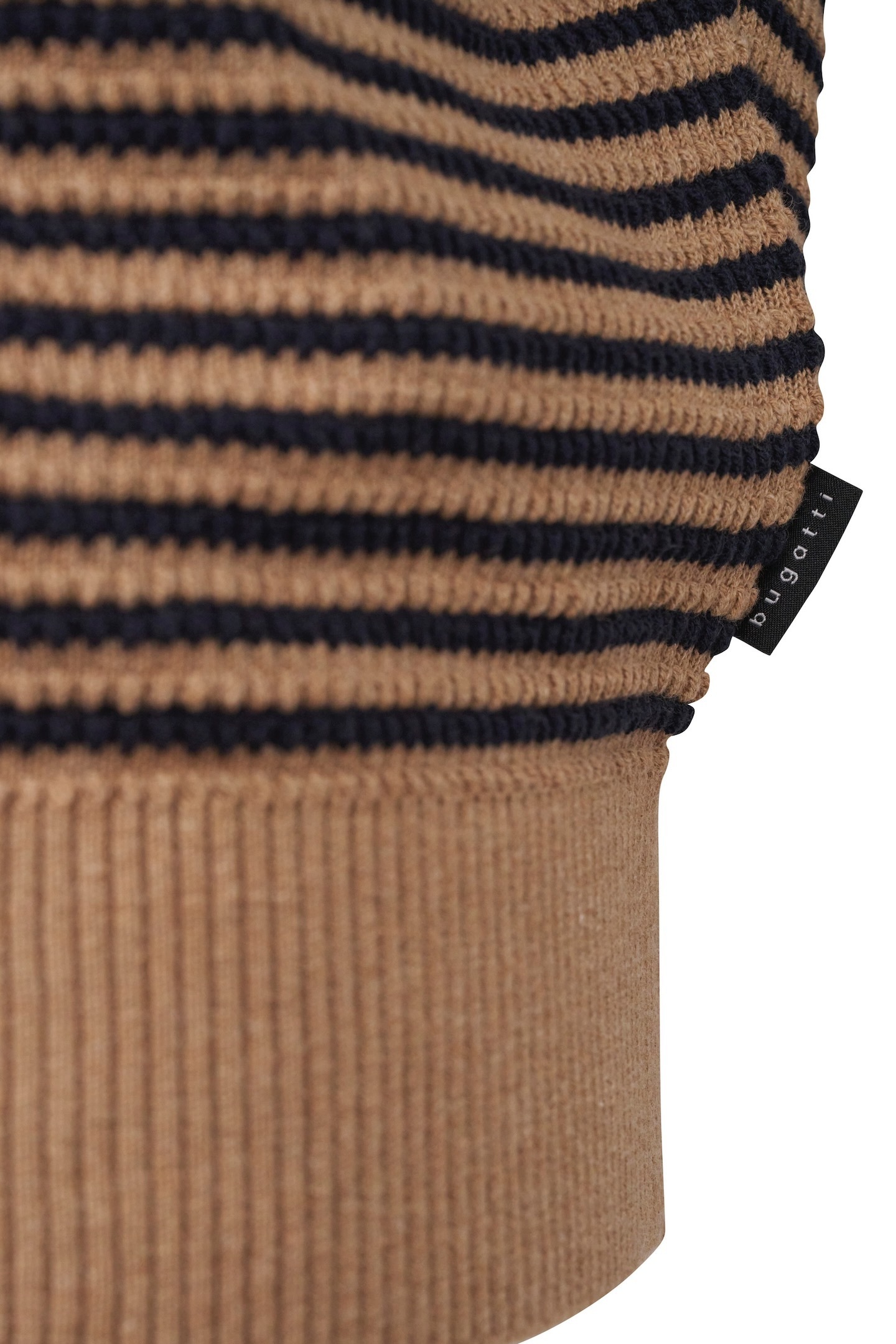 bugatti Pull à col rond mit Streifen