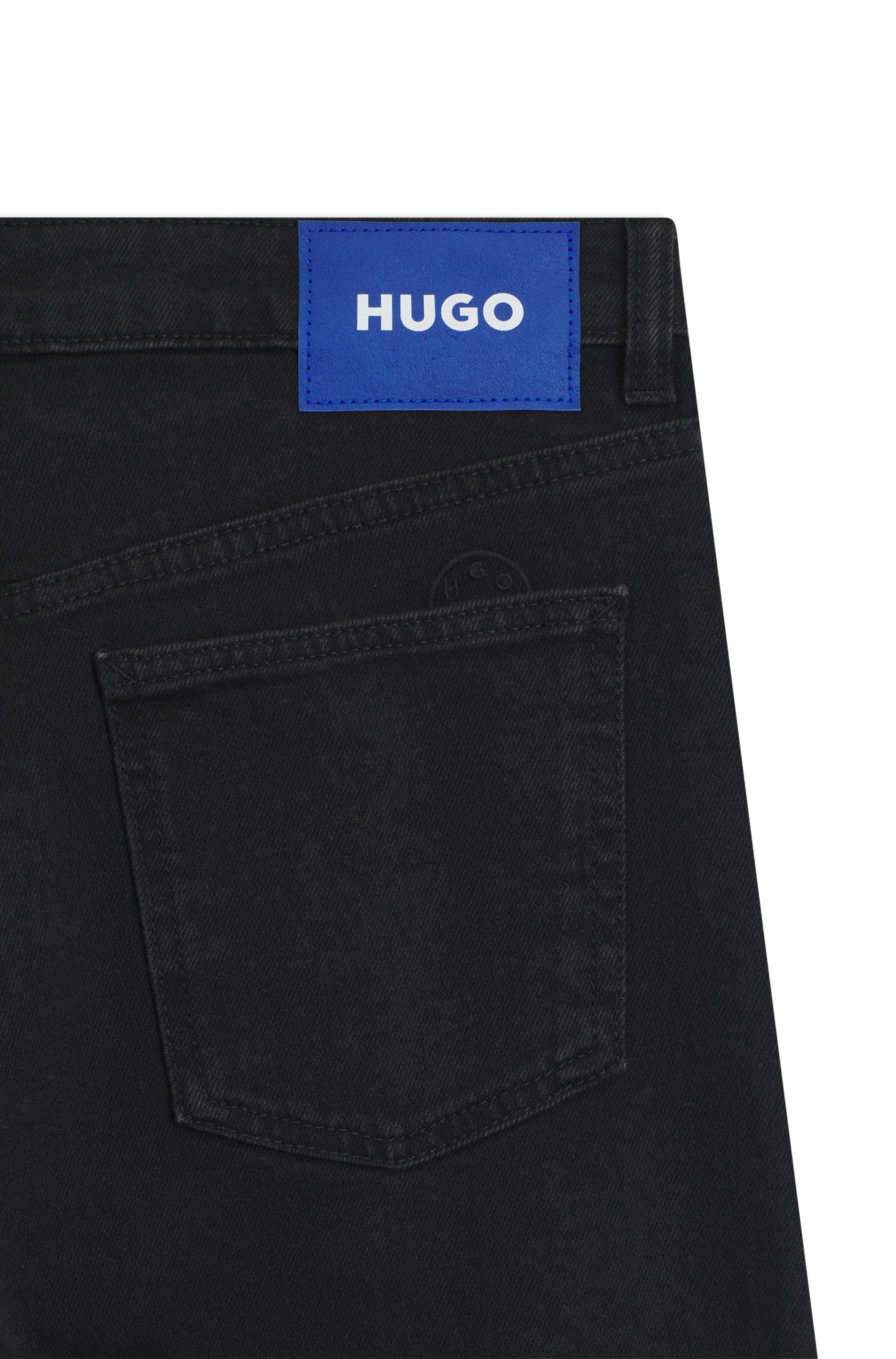 HUGO Blue Straight-Jeans »Elyah« Straight Fit Jeans mit hoher Leibhöhe, Tall Länge 36