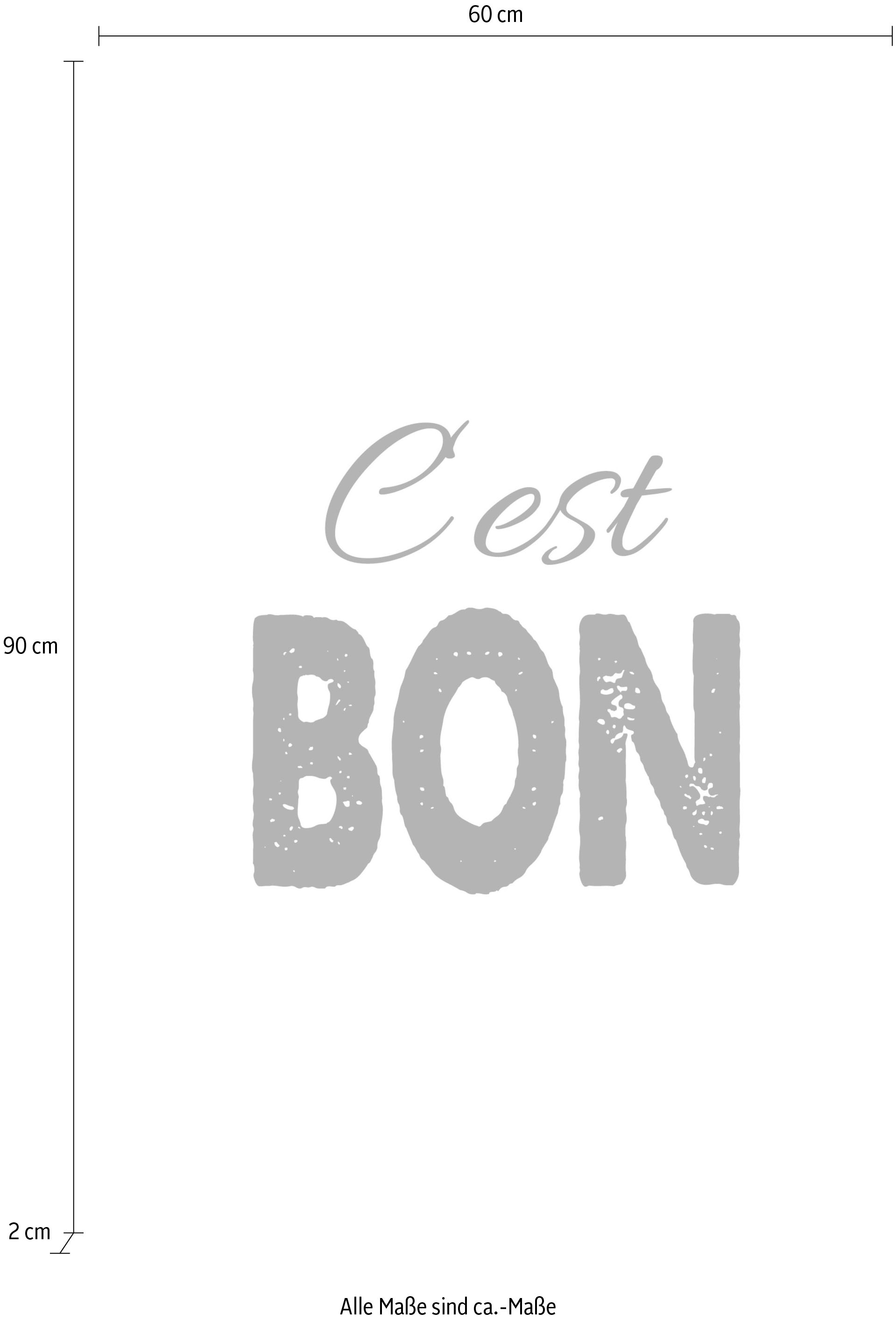 queence Tableau sur toile »Spruch C'est Bon« Art | Citations | Citations et textes | Images de spa | Lettrage | Lettrages | Moderne | Noir et blanc | Spa Premium-Leinwandstoff, Handarbeit aus Deutschland