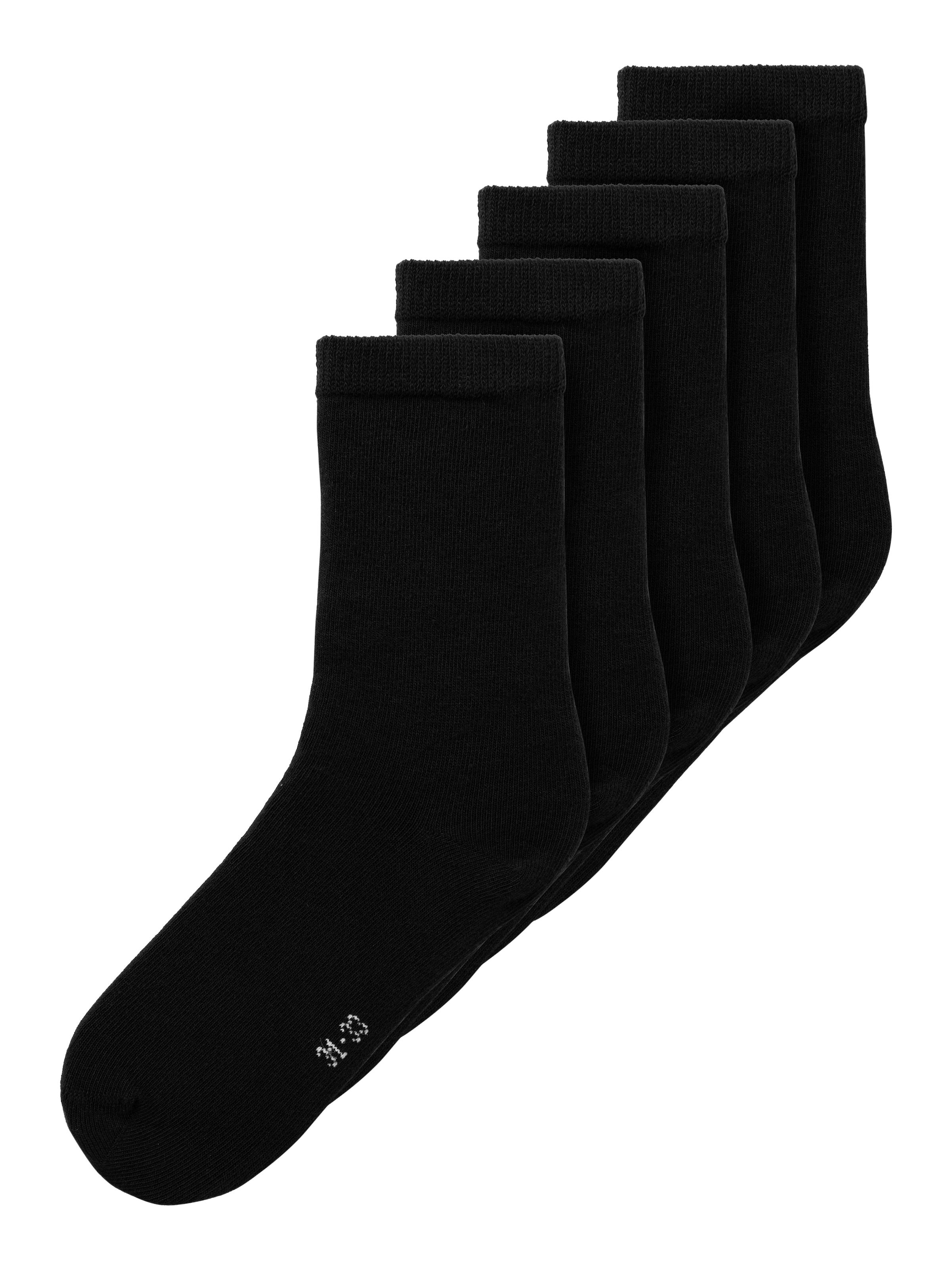 Name It Chaussettes de loisirs »NKNSOCK 5P SOLID NOOS« Paquet, 5 Couple tlg.