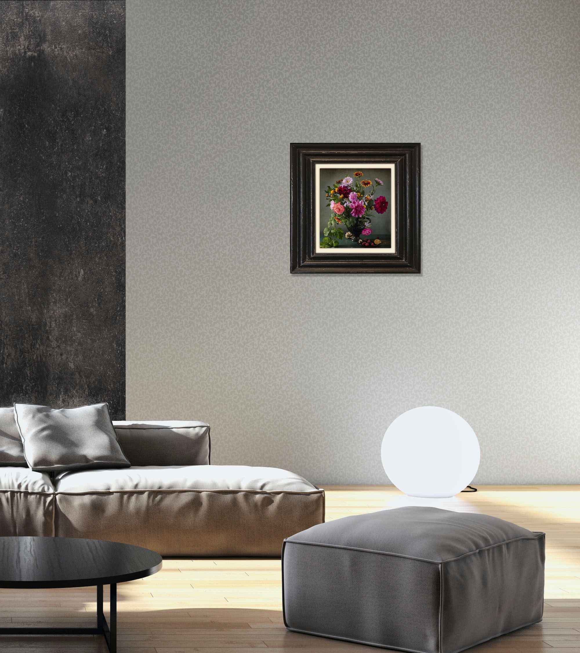 queence Leinwandbild »Blumen« Blumen | Blumenbilder | Kunst | Stillleben | Vasen & Töpfe Premium-Leinwandstoff, Handarbeit aus Deutschland, 40x40cm