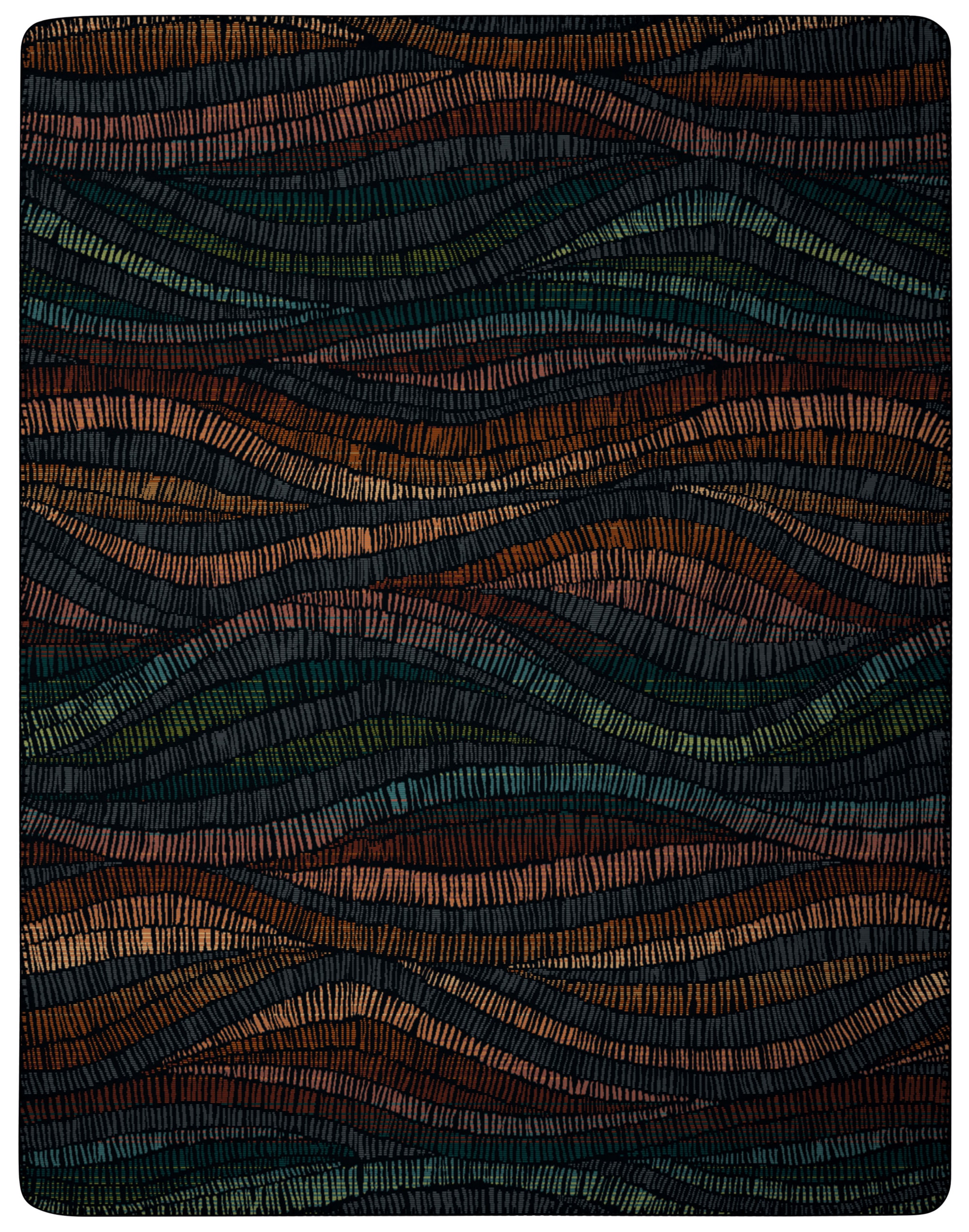 Biederlack Couverture d'intérieur »Vivid Waves« kuscheliger Blickfang