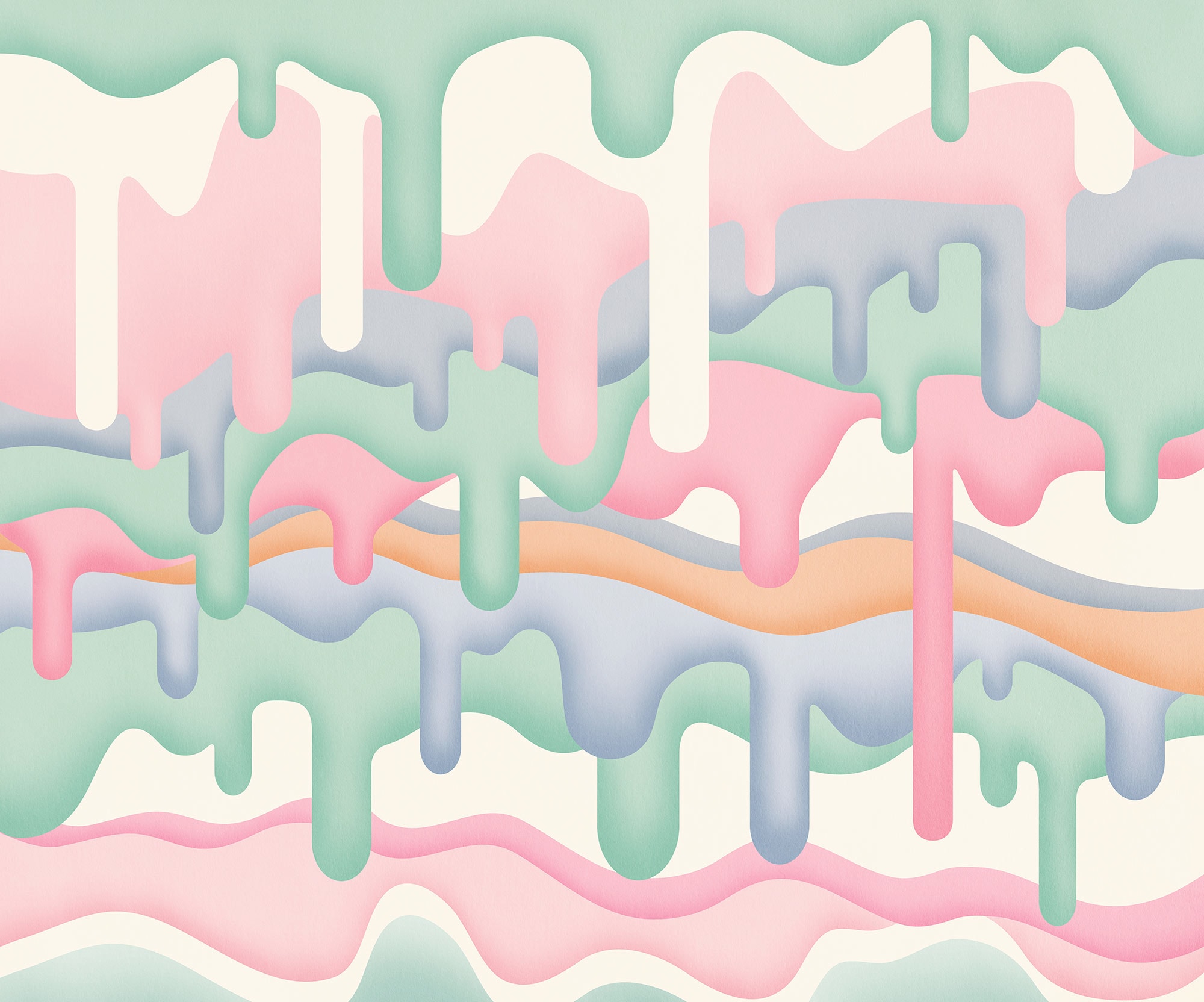 Komar Papier peint photo »Komar Vlies Fototapete - Melt  - Grösse 300 x 250 cm« imprimé