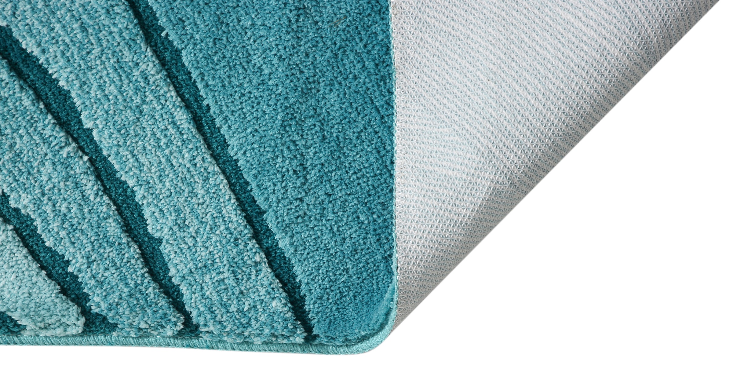 my home Badematte »Josie, Badvorleger, Badezimmer Teppich« Höhe 20 mm rutschhemmend beschichtet fussbodenheizungsgeeignet | schnell trocknend | strapazierfähig Badteppich, Badematten, rechteckig, rund & als 3-tlg. Set erhältlich