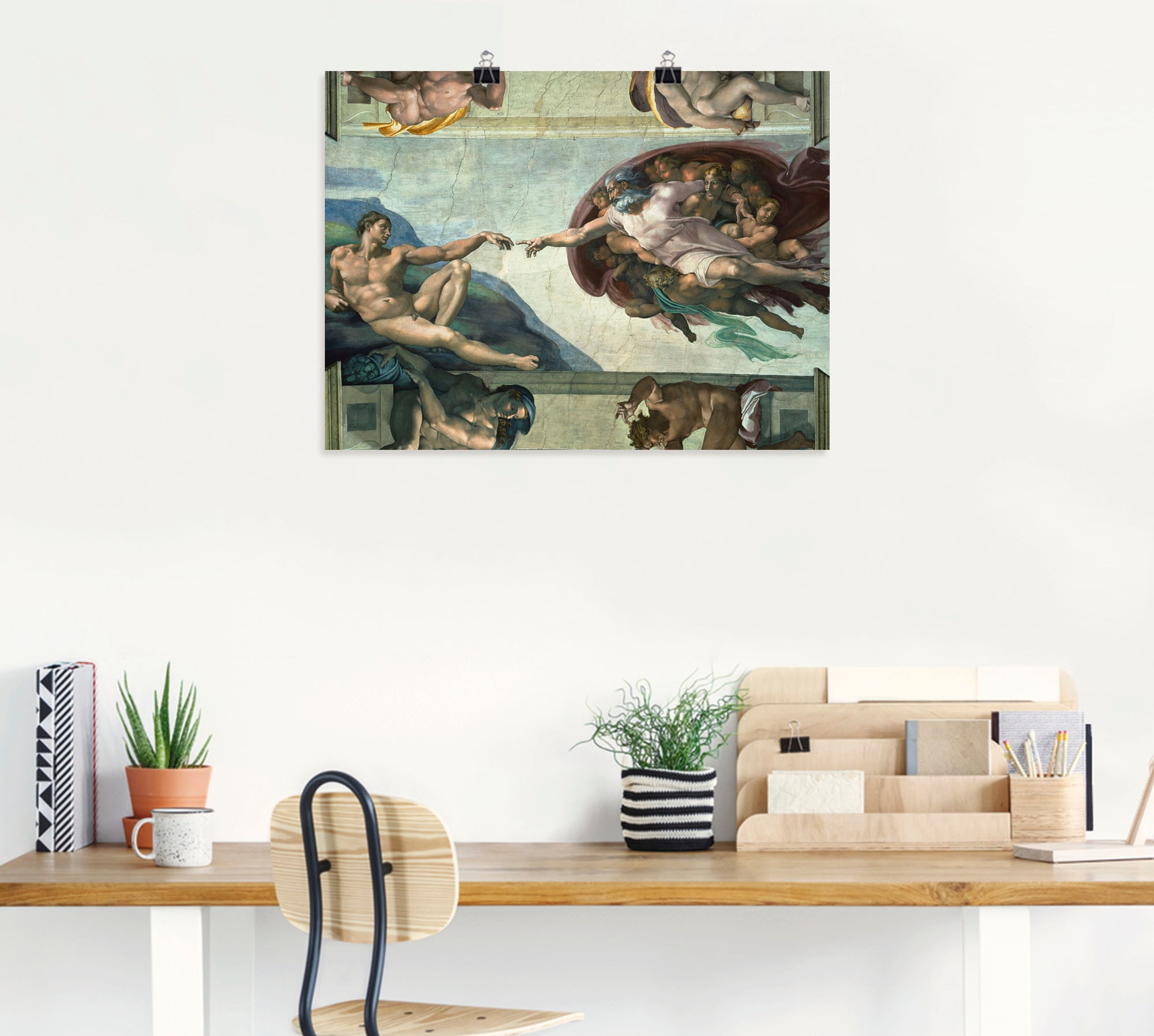 Artland Wandbild »Die Erschaffung des Adam« Religion 1 Stk. tlg. als Leinwandbild, Poster in verschied. Grössen