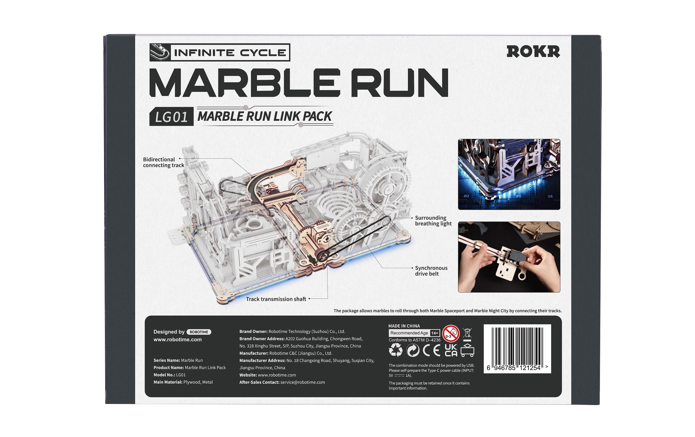   Kit de modèles réduits »ROKR Link Pack Marble Run«