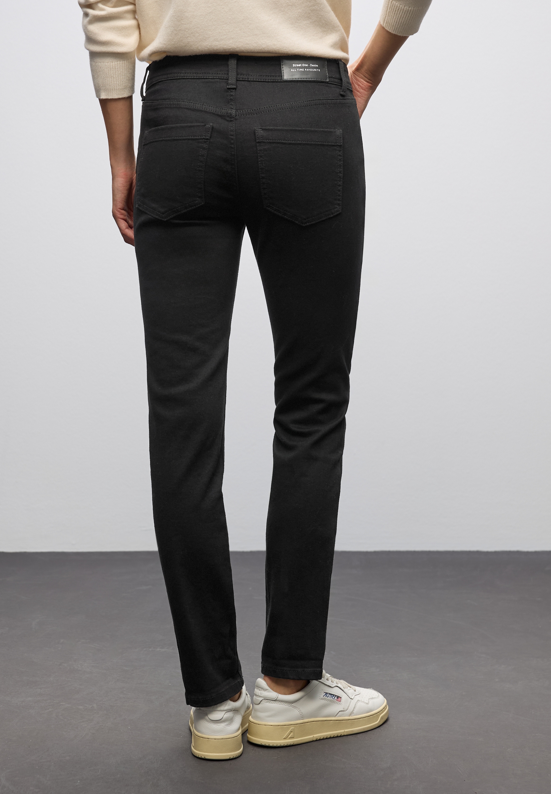 STREET ONE Jeans à 5 poches »Style Jane« im Slim Fit, Mid Waist